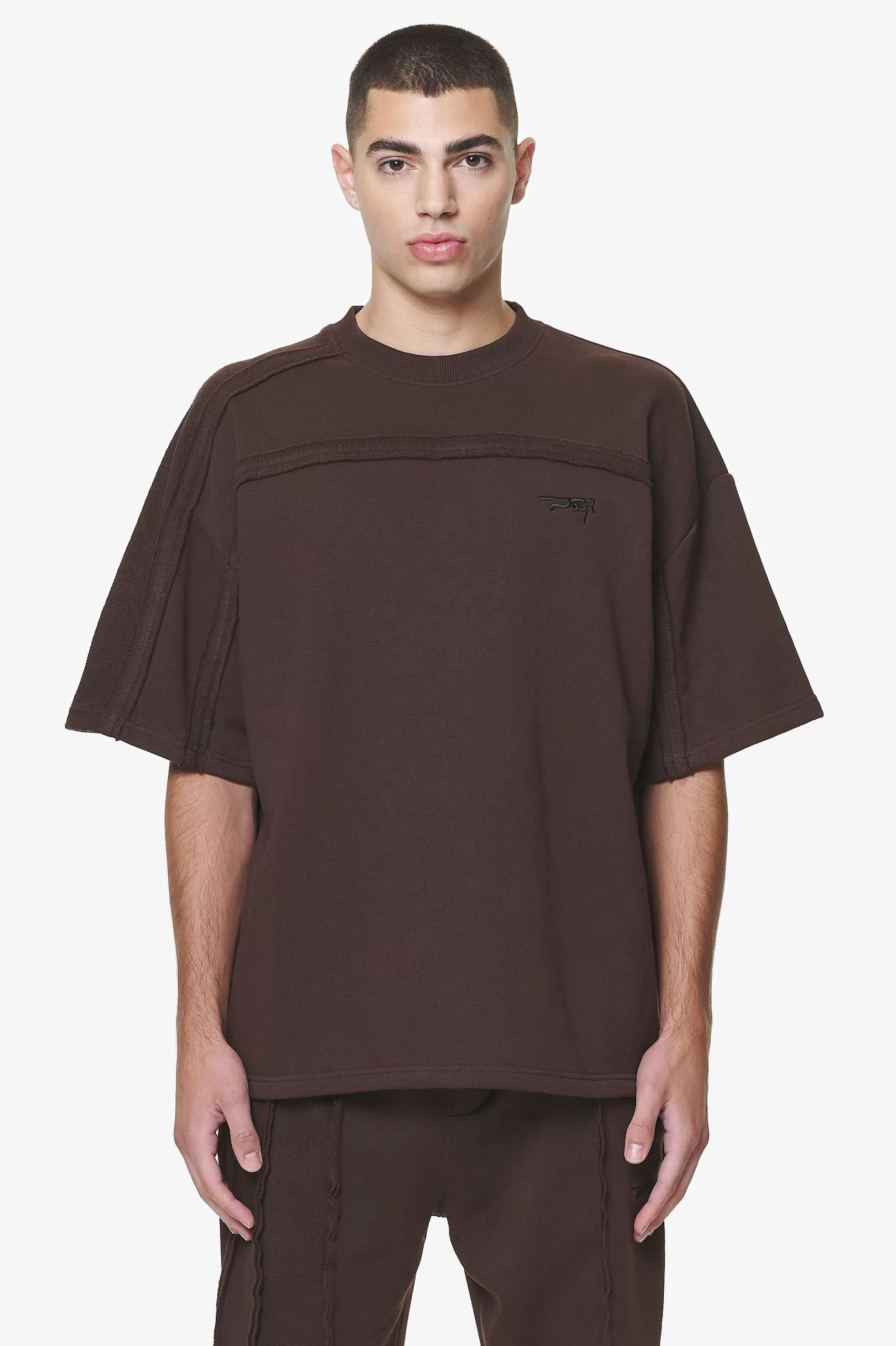 Abart Inside Out Boxy Tee Washed Oak Brown-Pegador Best Sale