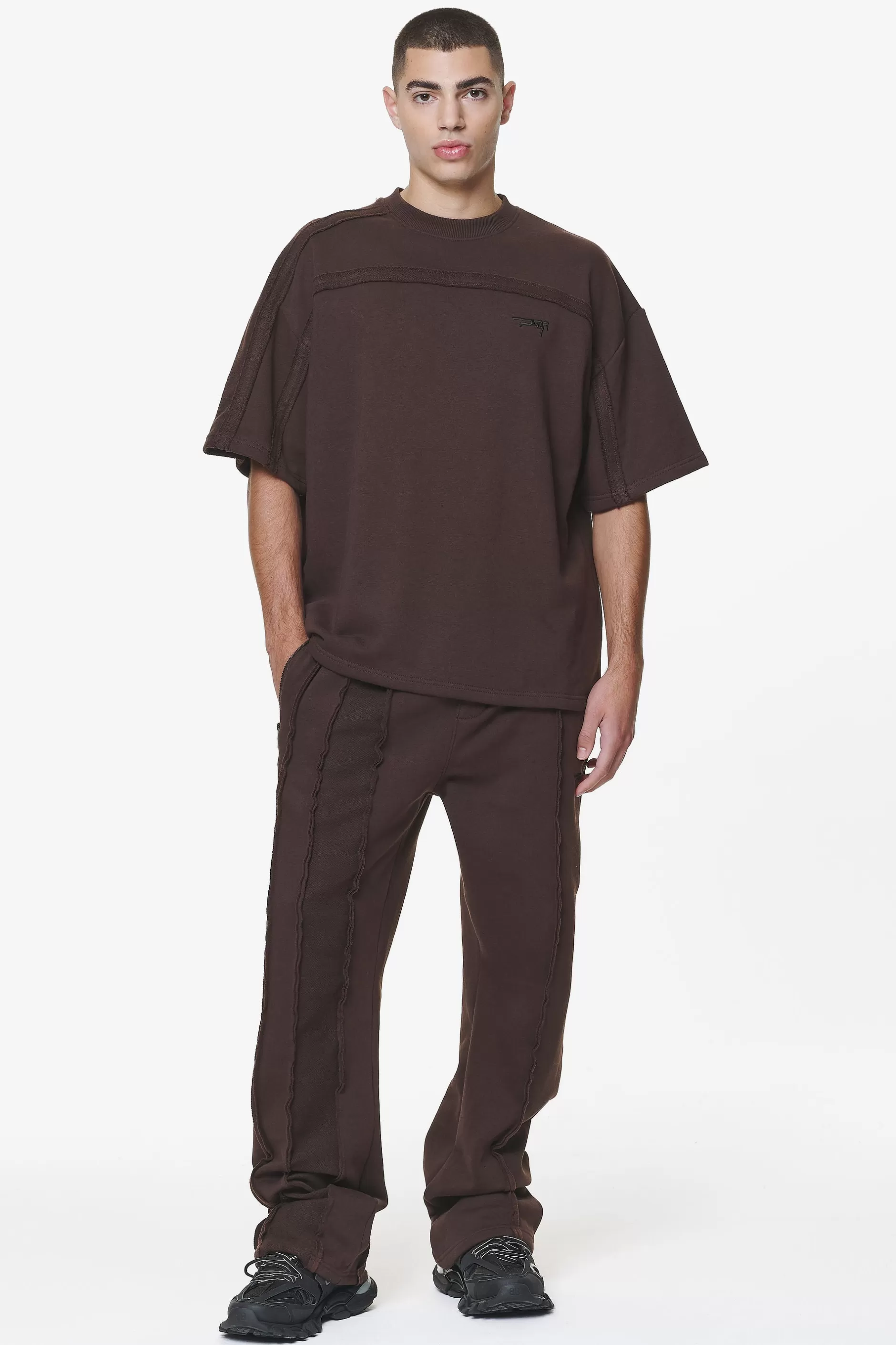 Abart Inside Out Boxy Tee Washed Oak Brown-Pegador Best Sale