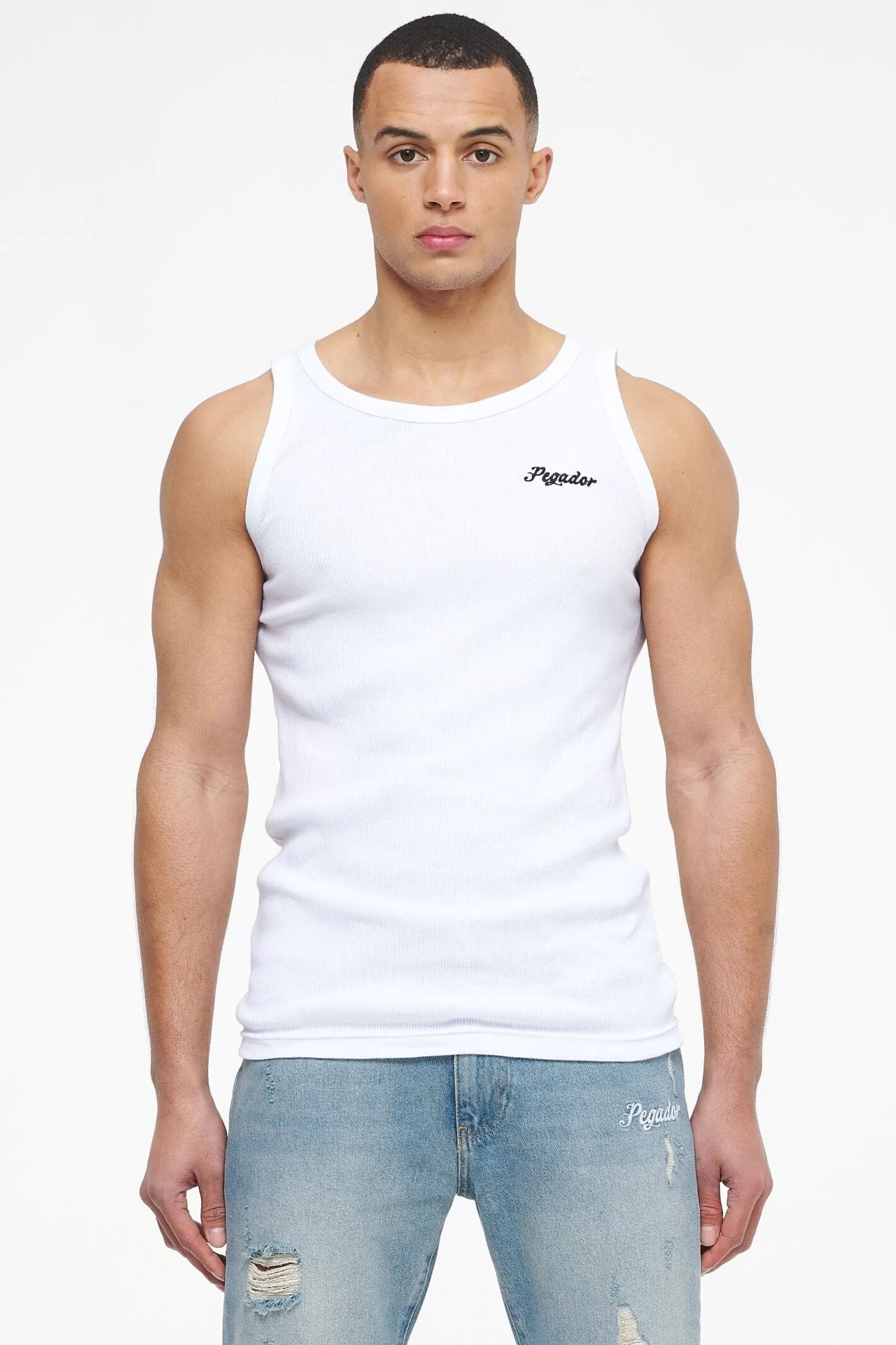 Adera Rib Undershirt White-Pegador Fashion