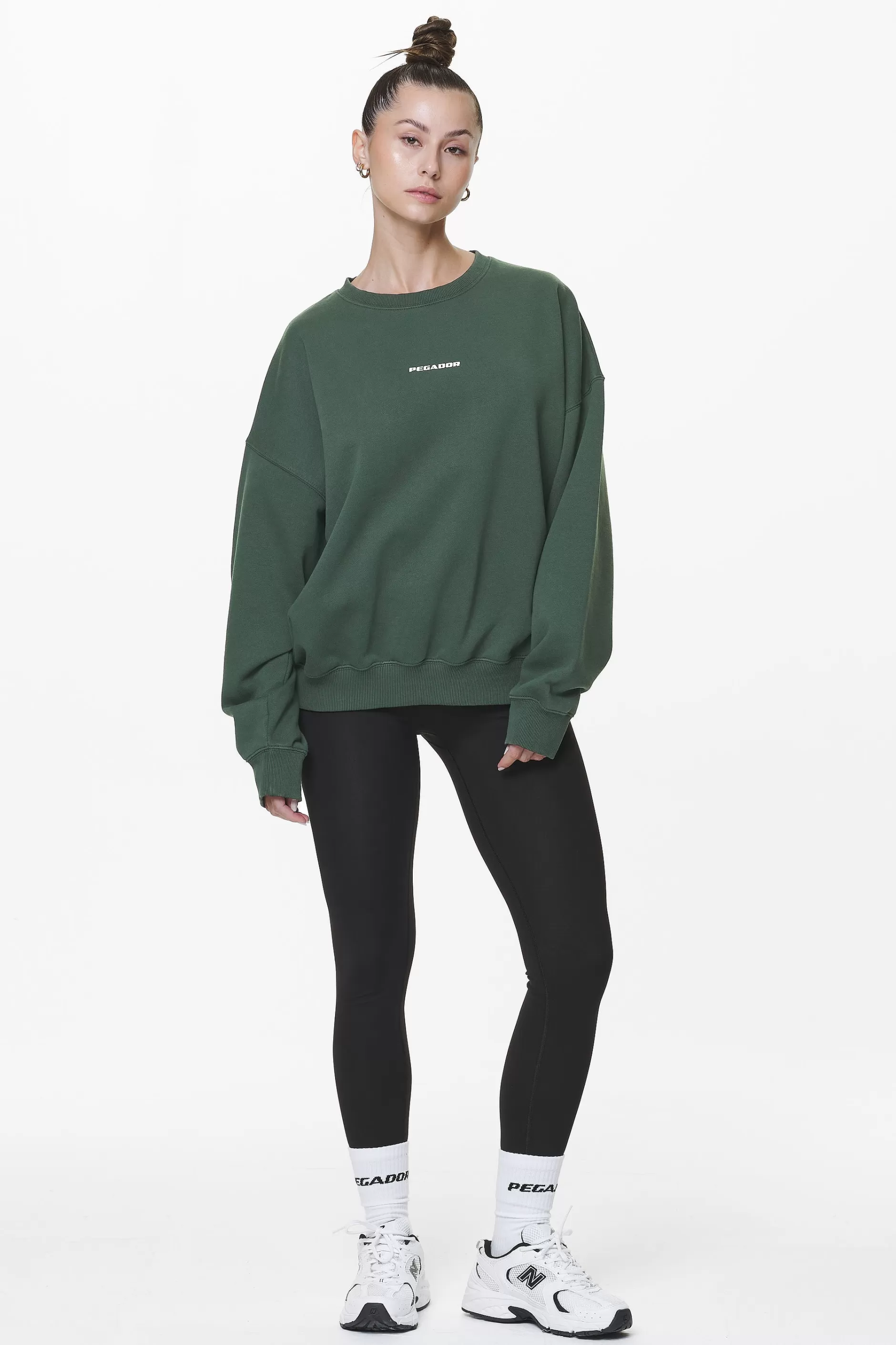 Aelva Logo Heavy Oversized Crew Neck -Pegador New