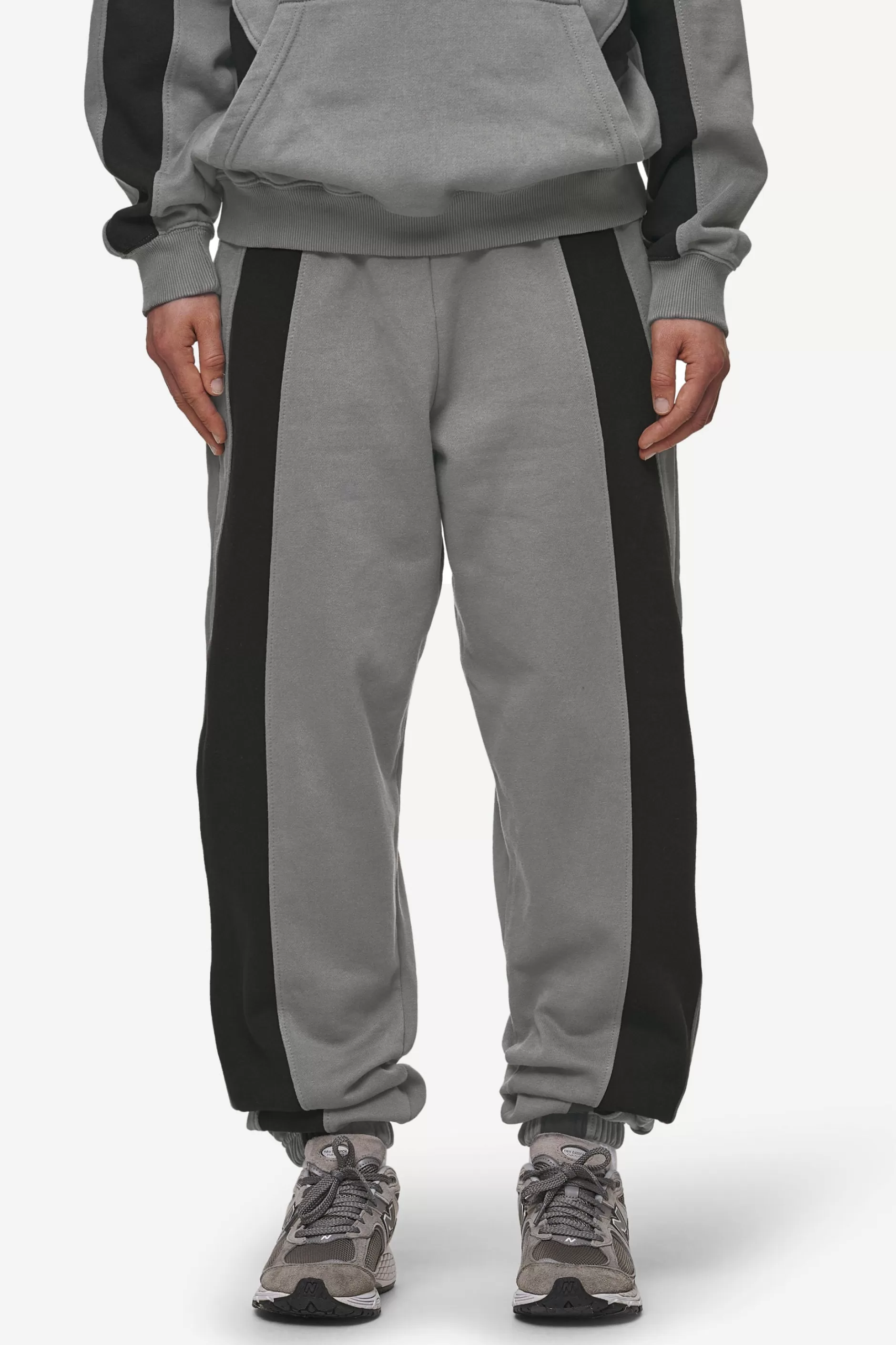 Amira High Waisted Sweat Pants Washed Deep Grey Black-Pegador Flash Sale