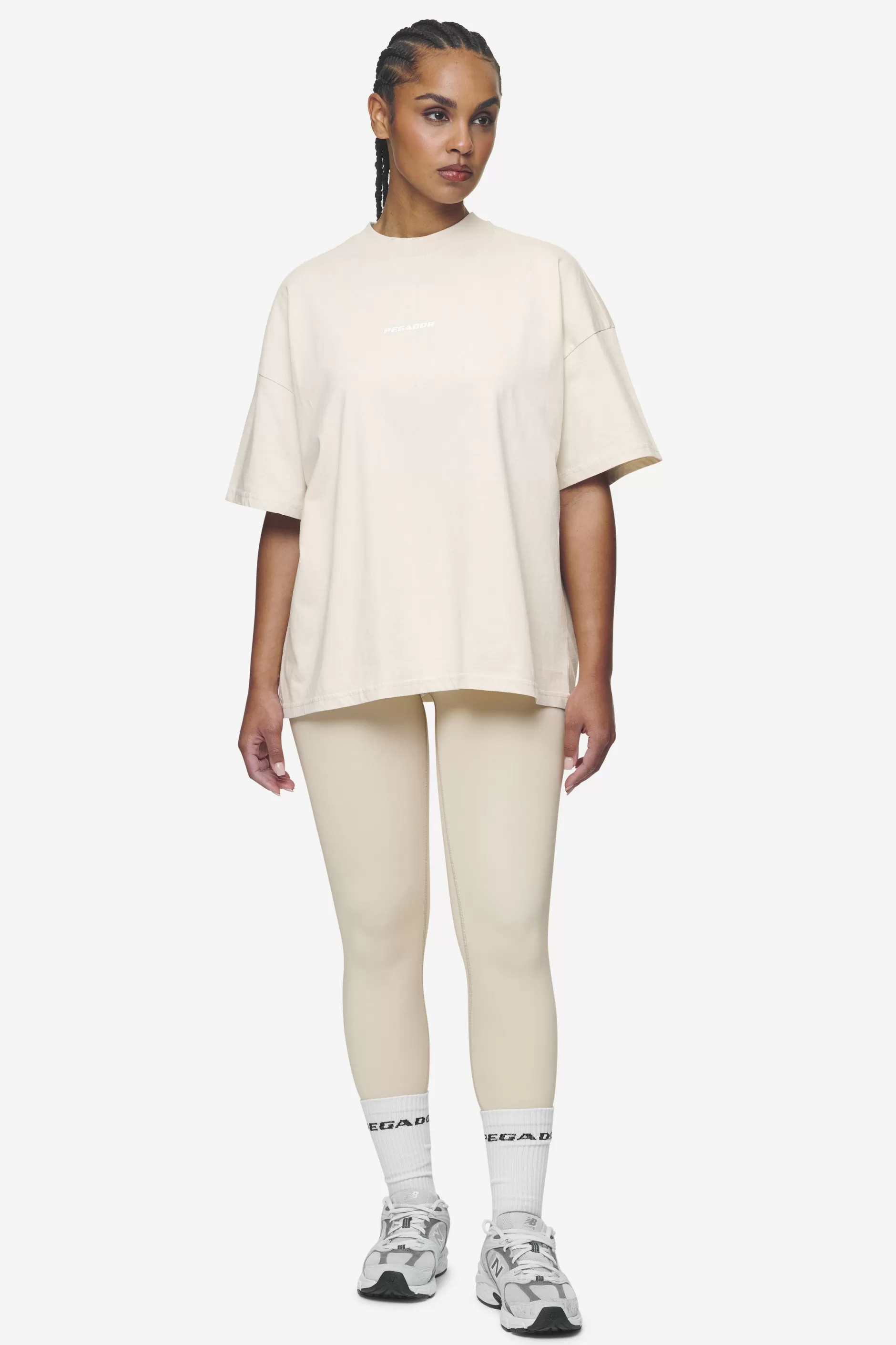 Arendal Logo Heavy Oversized Tee White-Pegador Shop