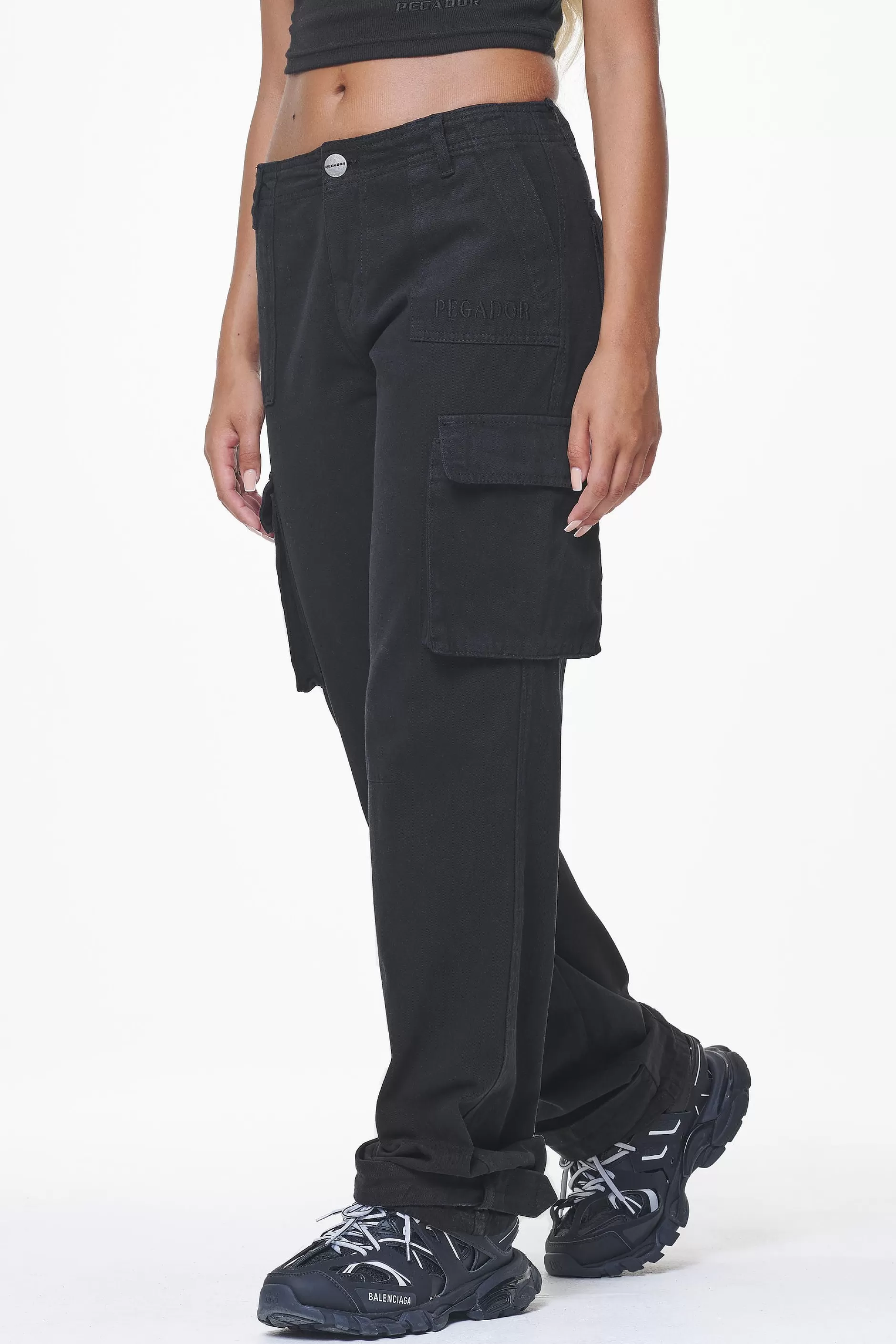 Arlia Wide Cargo Pants -Pegador Flash Sale