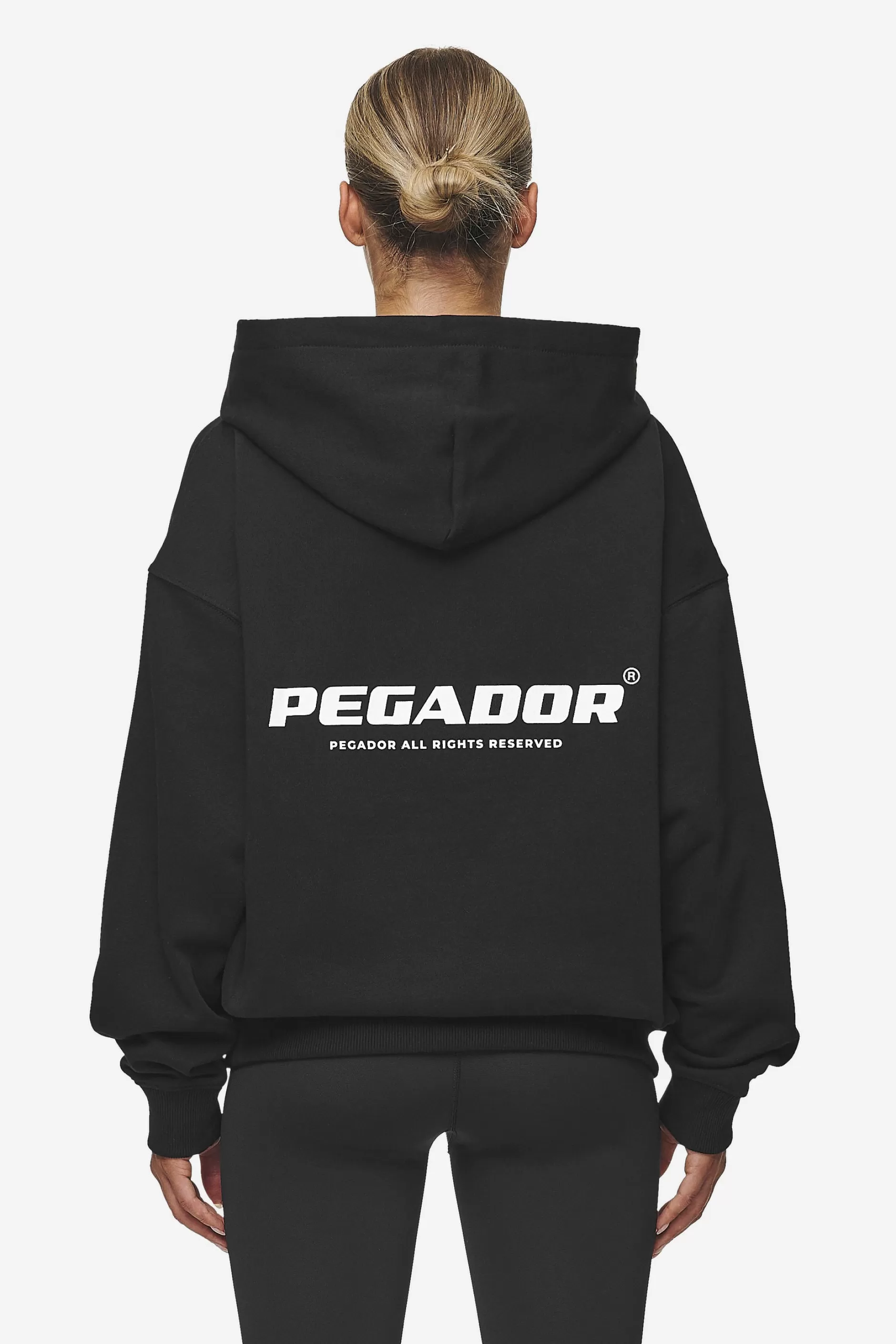 Atna Logo Oversized Hoodie White-Pegador Outlet