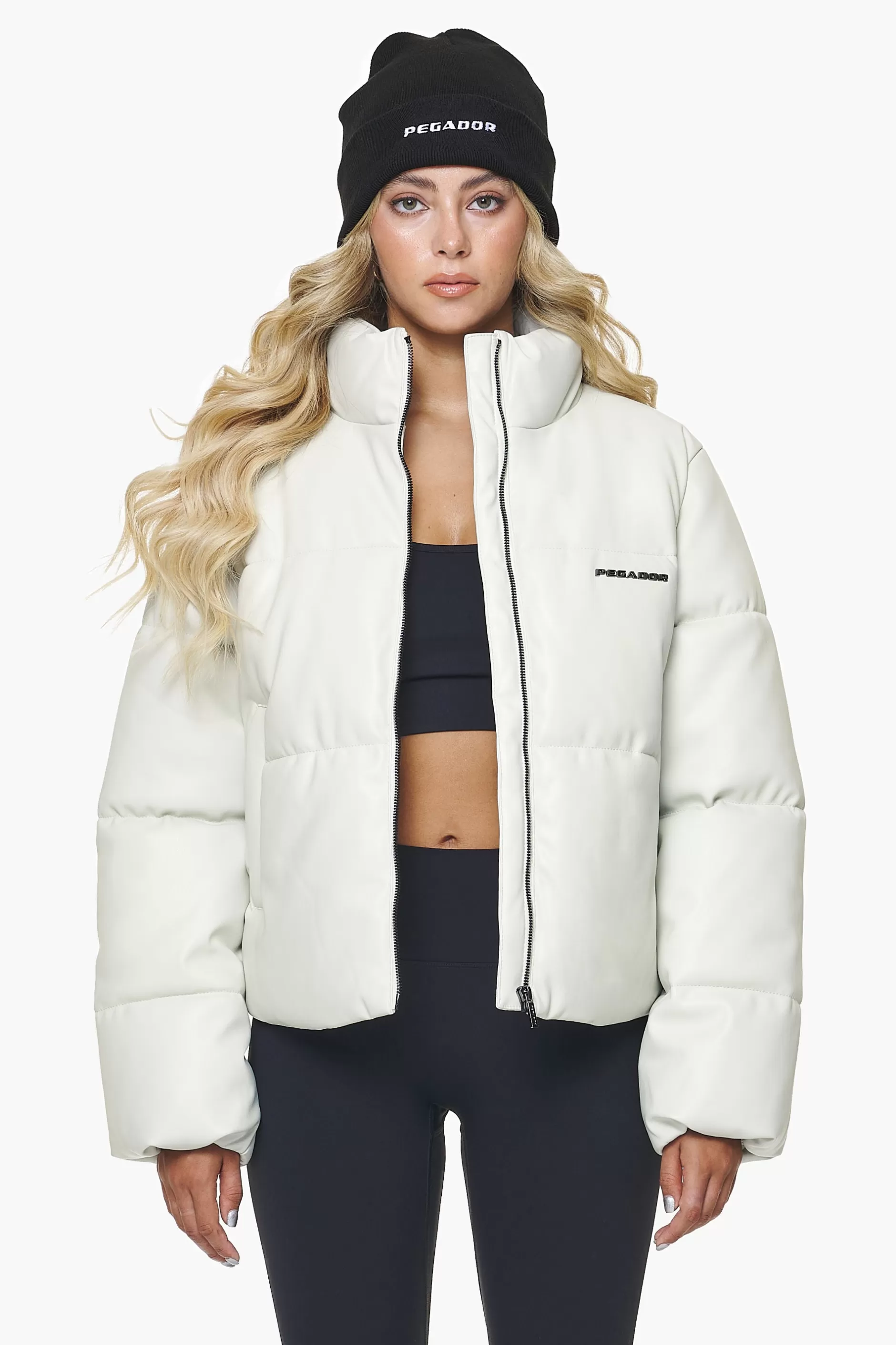 Baker Vegan Leather Puffer Jacket -Pegador Fashion