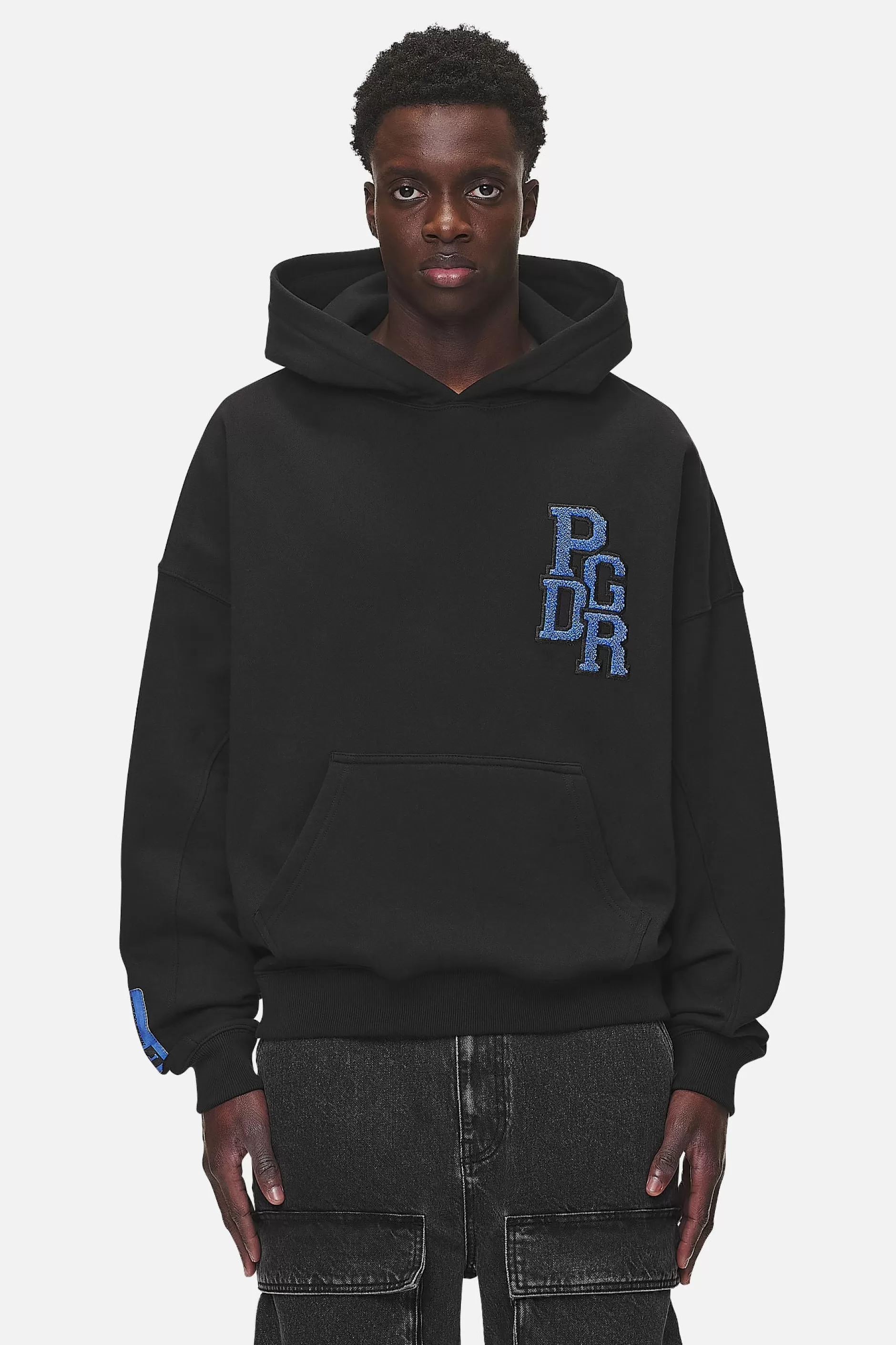 Bandon Boxy Hoodie Washed Black-Pegador Clearance