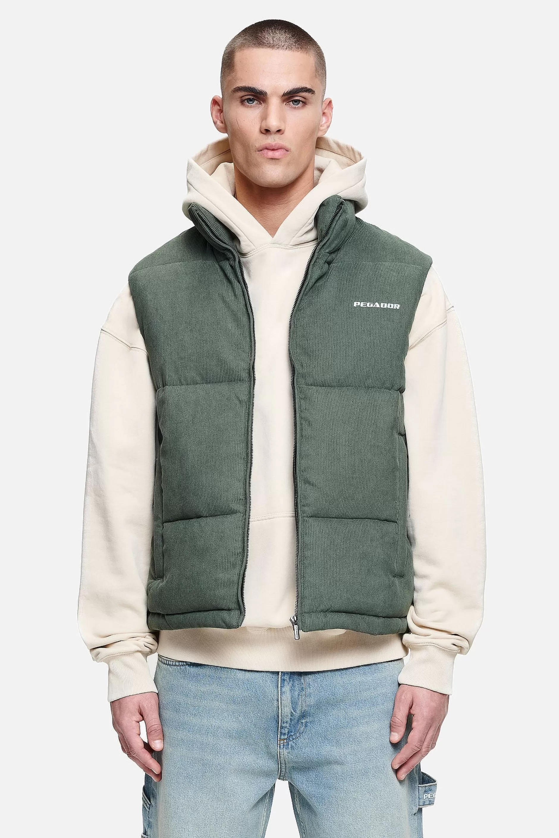 Bardon Cord Puffer Vest -Pegador Sale