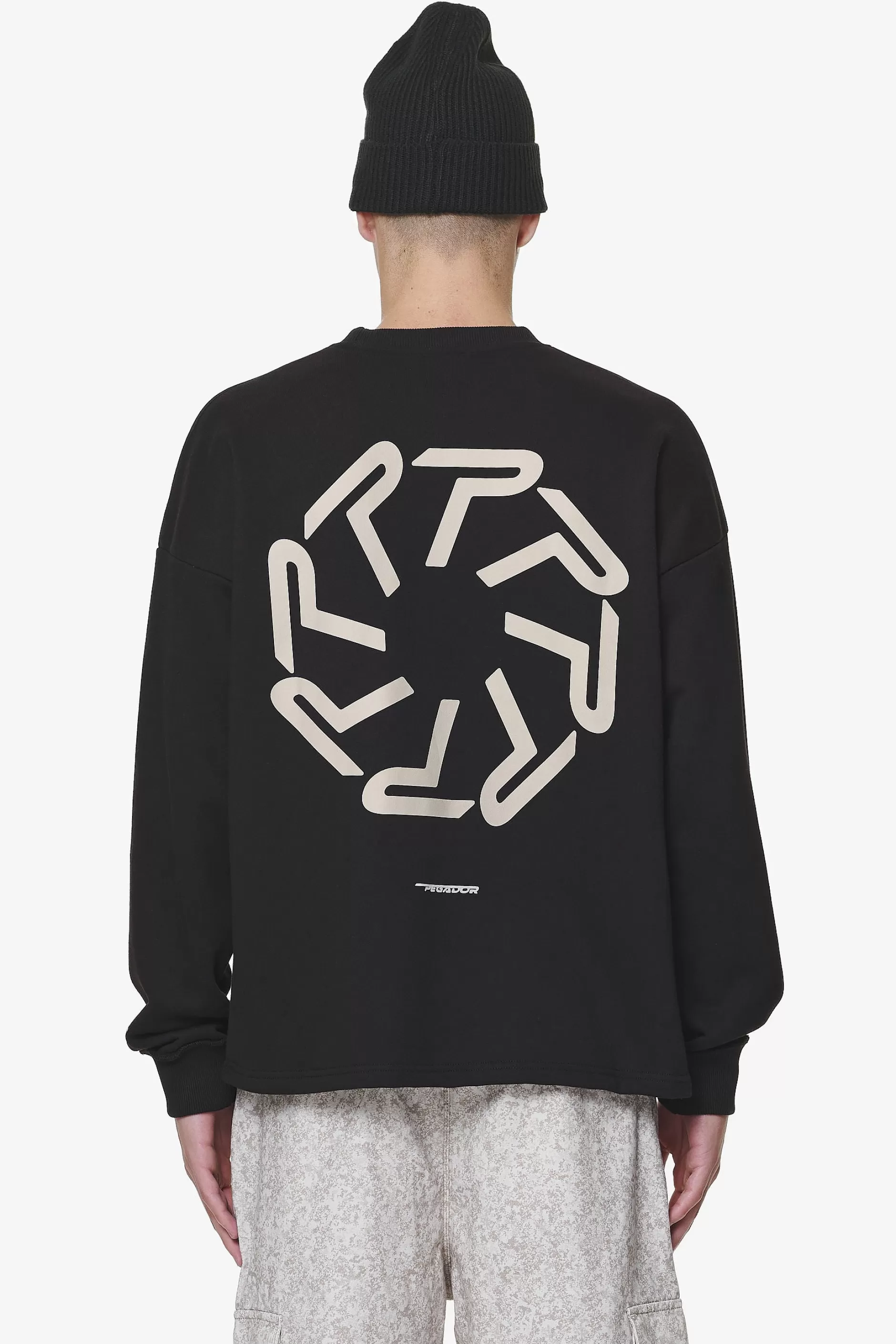 Barone Oversized Longsleeve Black-Pegador Online