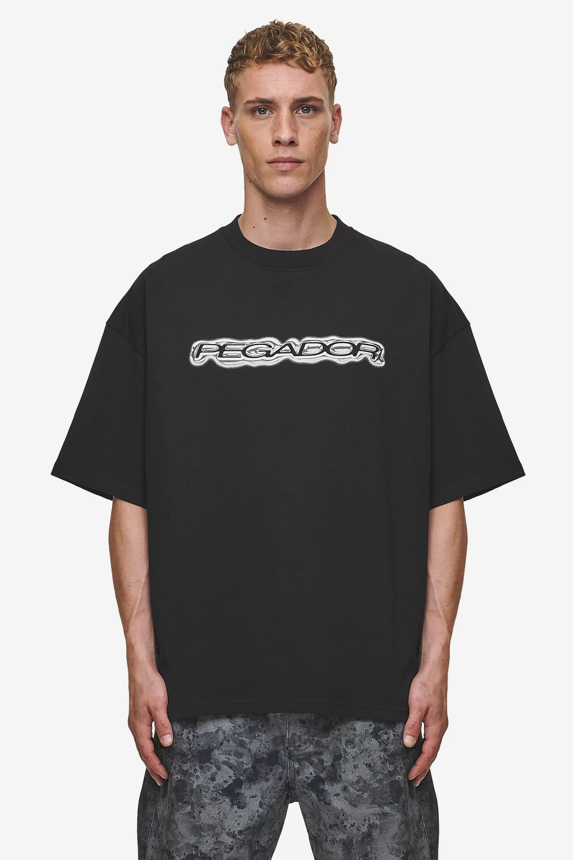 Baxter Boxy Tee Washed Black-Pegador Discount