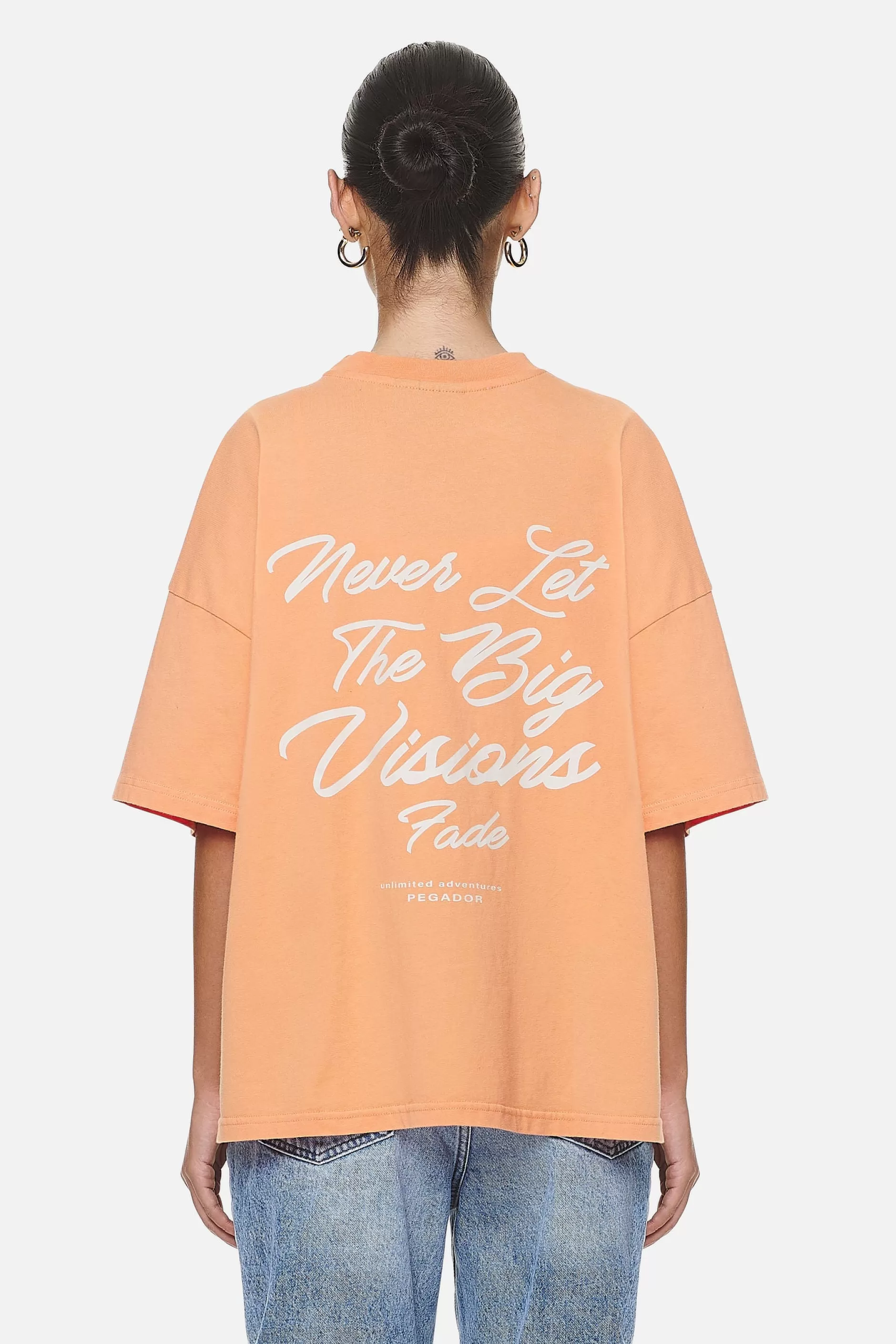 Berri Heavy Oversized Tee Washed Apricot-Pegador Outlet