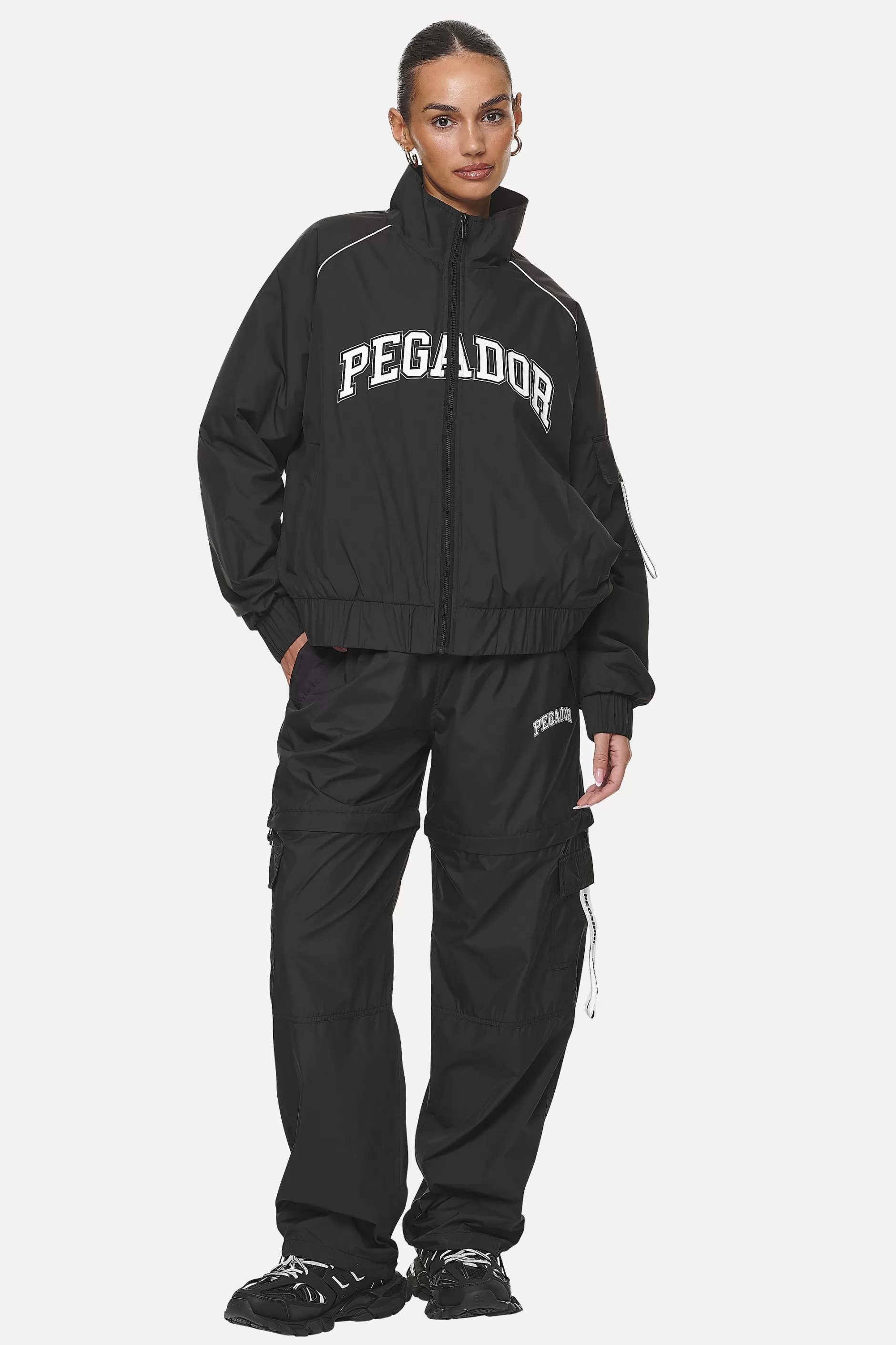 Bulman Tracksuit Jacket Black-Pegador Fashion