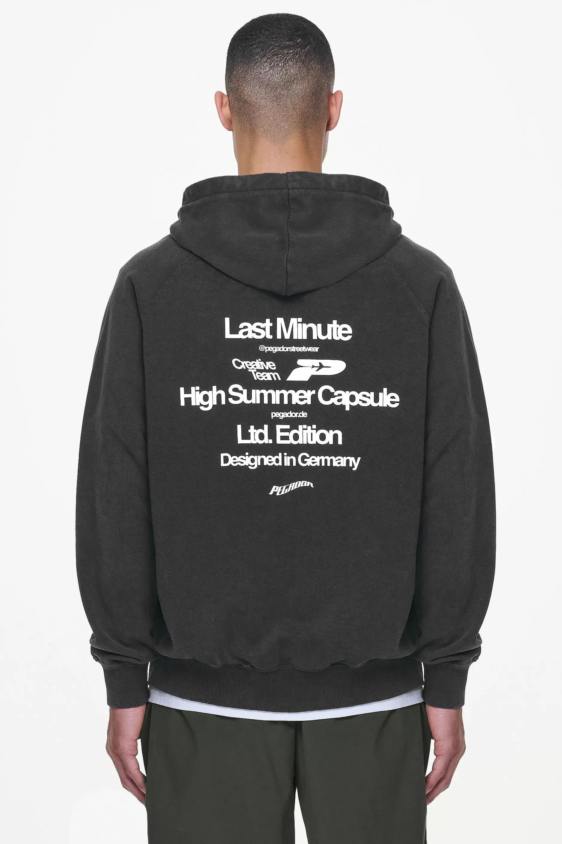 Caesar Terry Raglan Sweat Jacket Vintage Black-Pegador Cheap