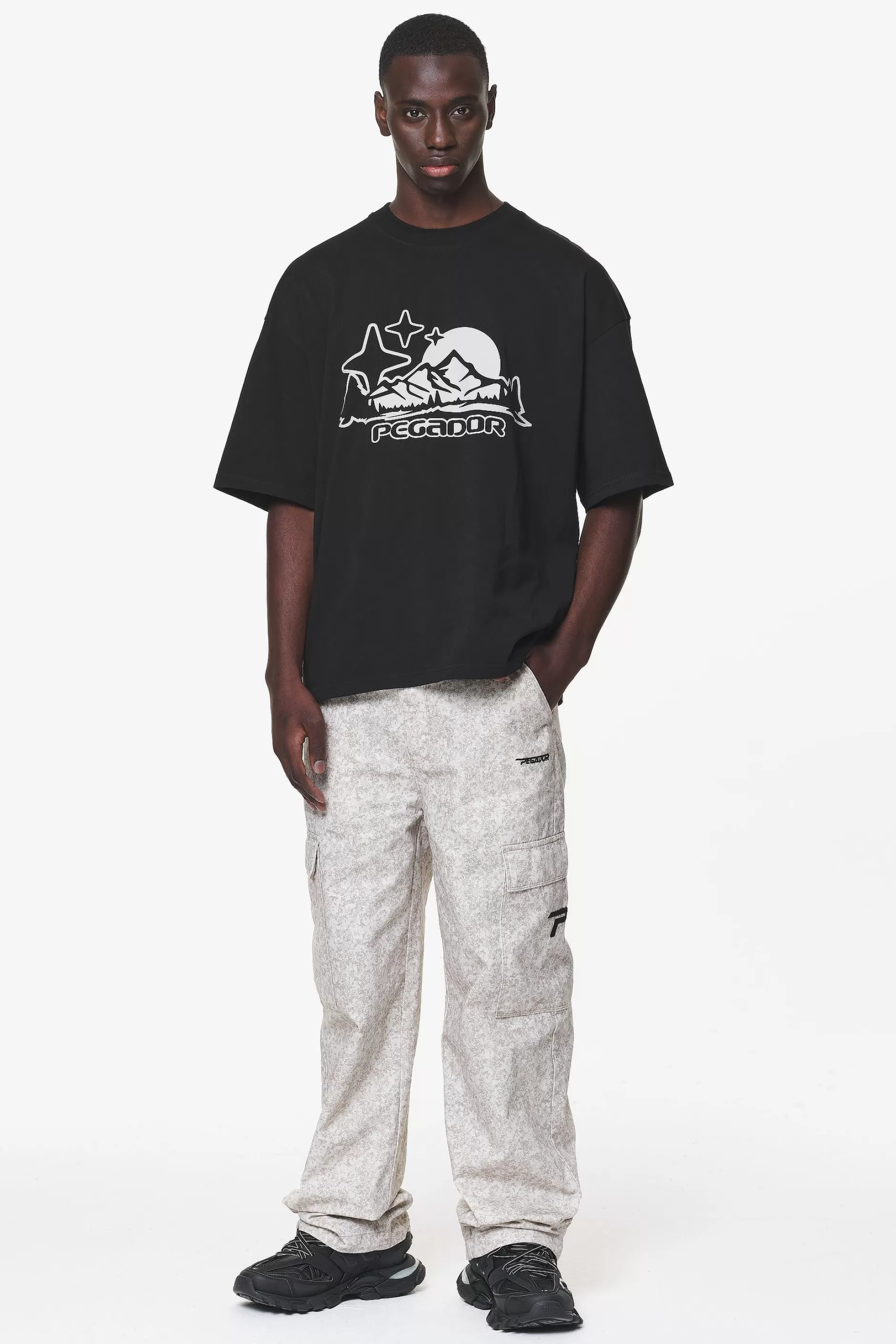 Carvan Wide Camo Pants Dust Cream-Pegador Sale