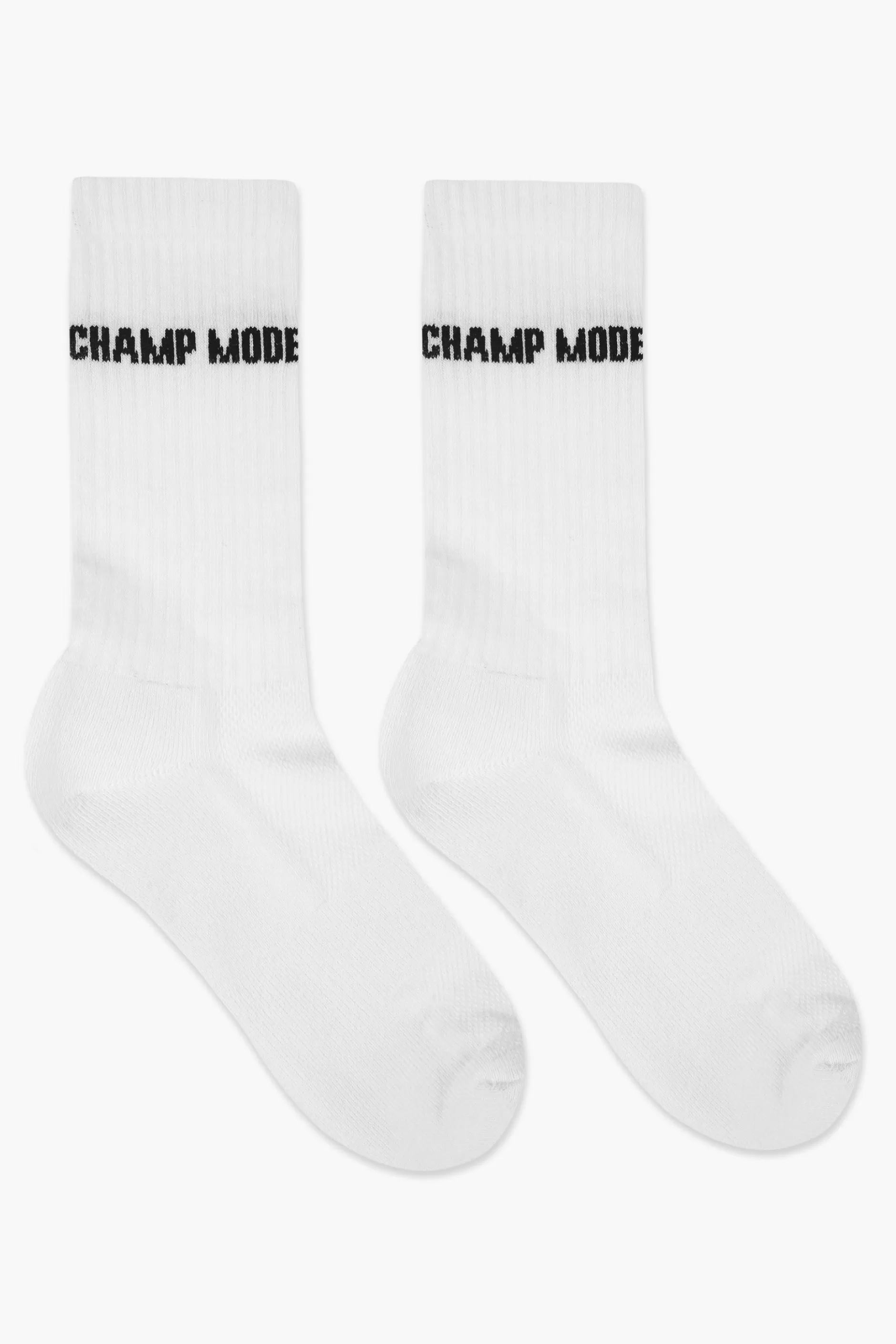 Champ Socks White Black-Pegador New