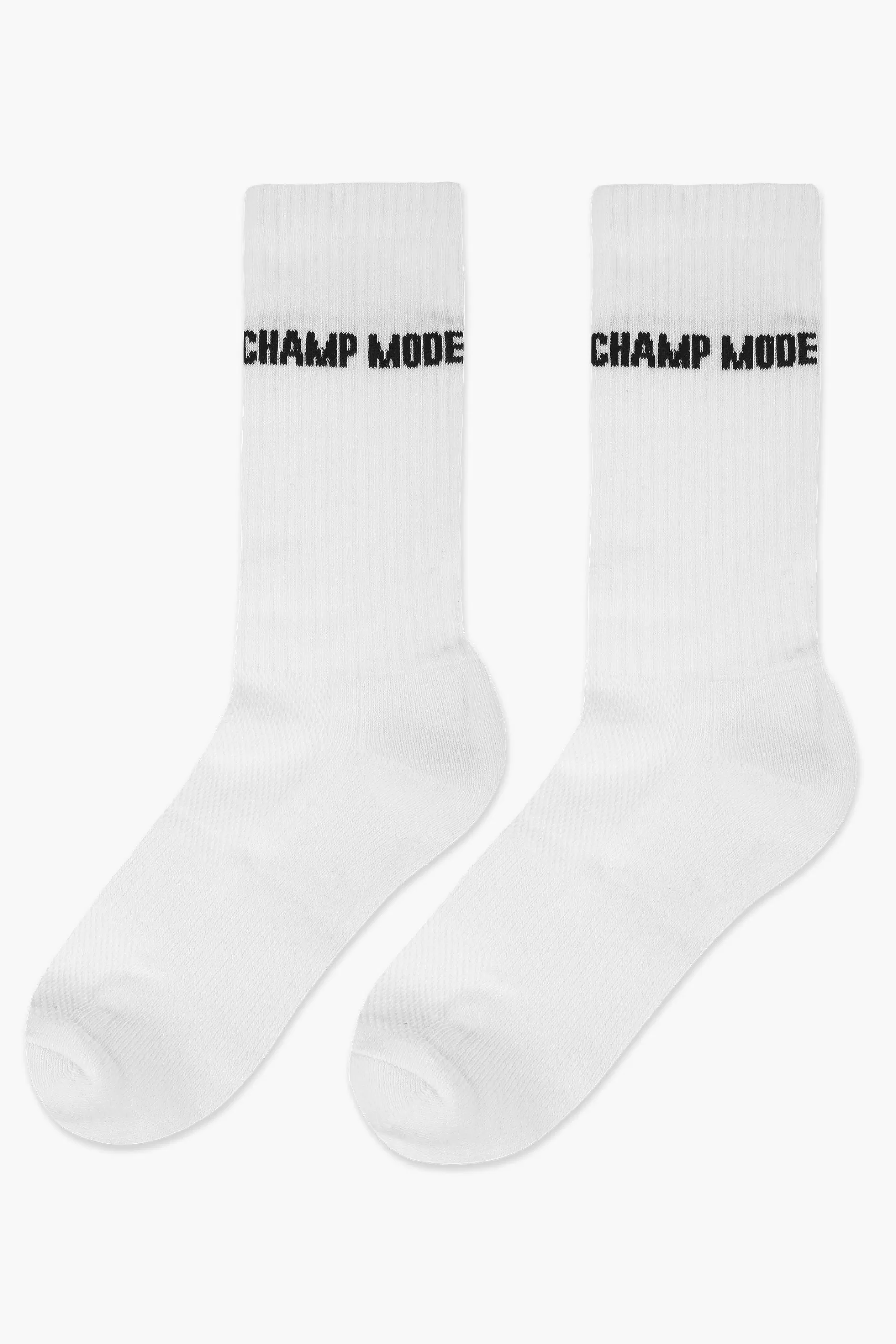 Champ Socks White Black-Pegador New