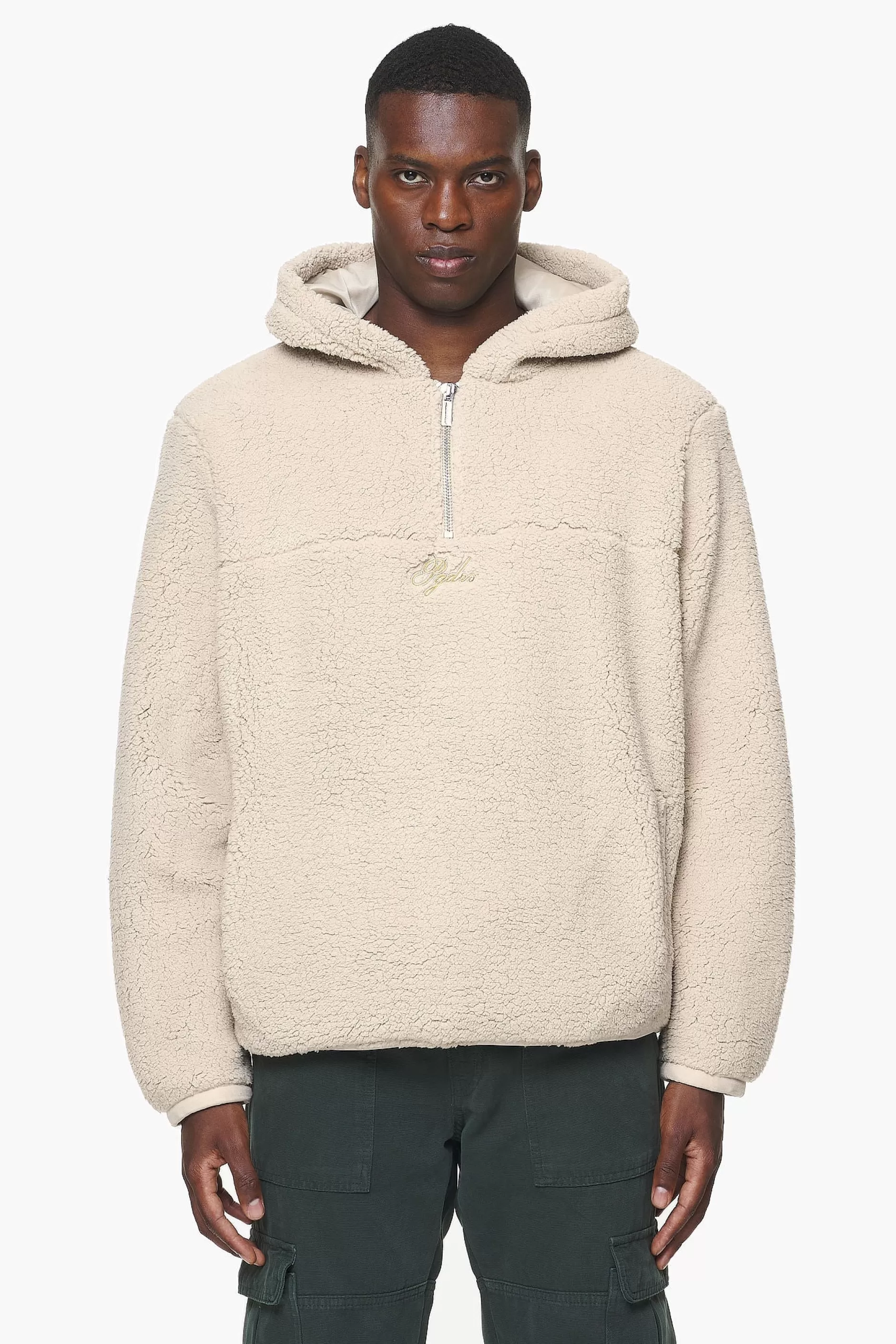 Clare Teddy Half Zip Hoodie -Pegador Best Sale