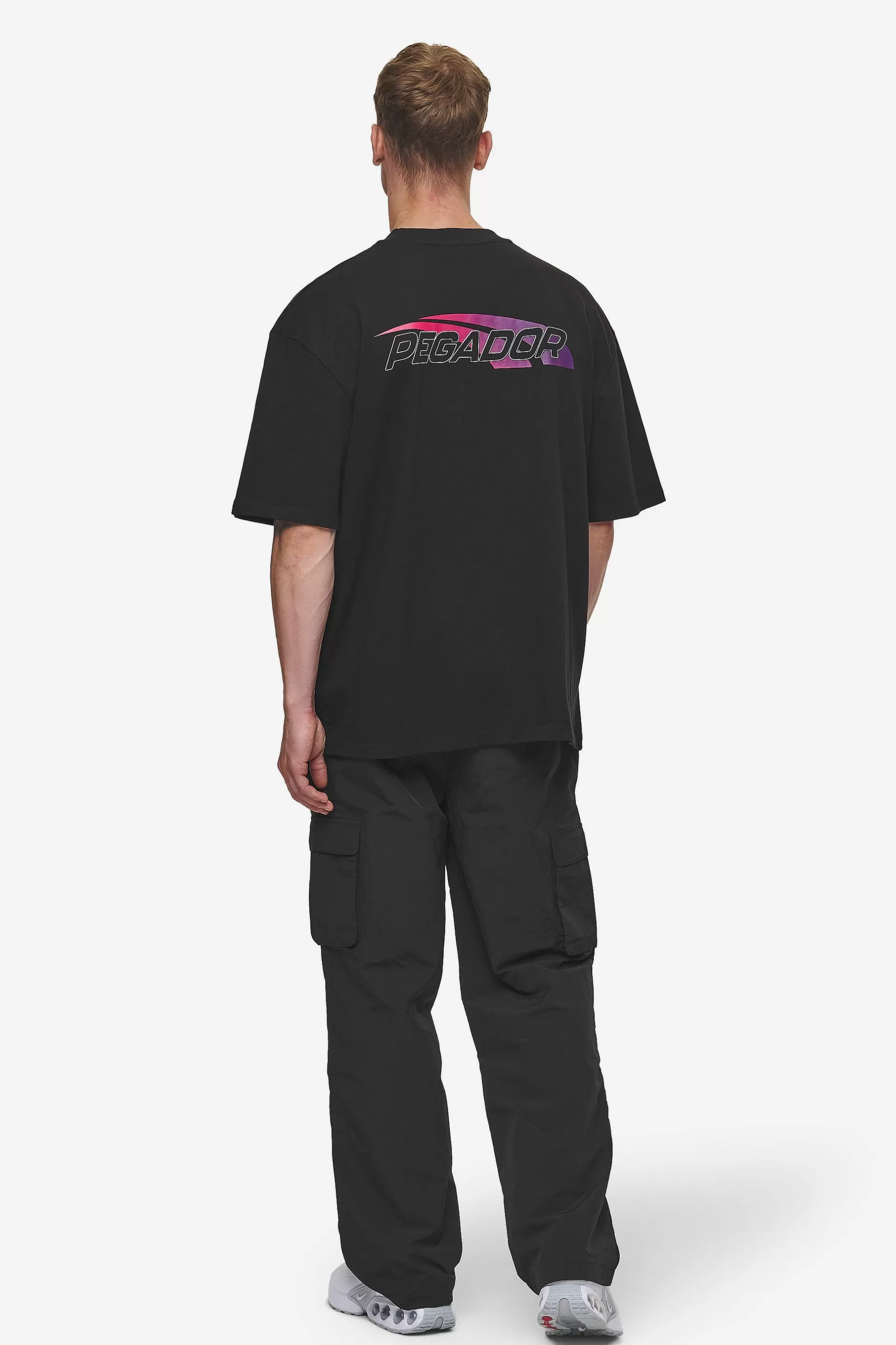 Clayton Oversized Tee Washed Black-Pegador Hot