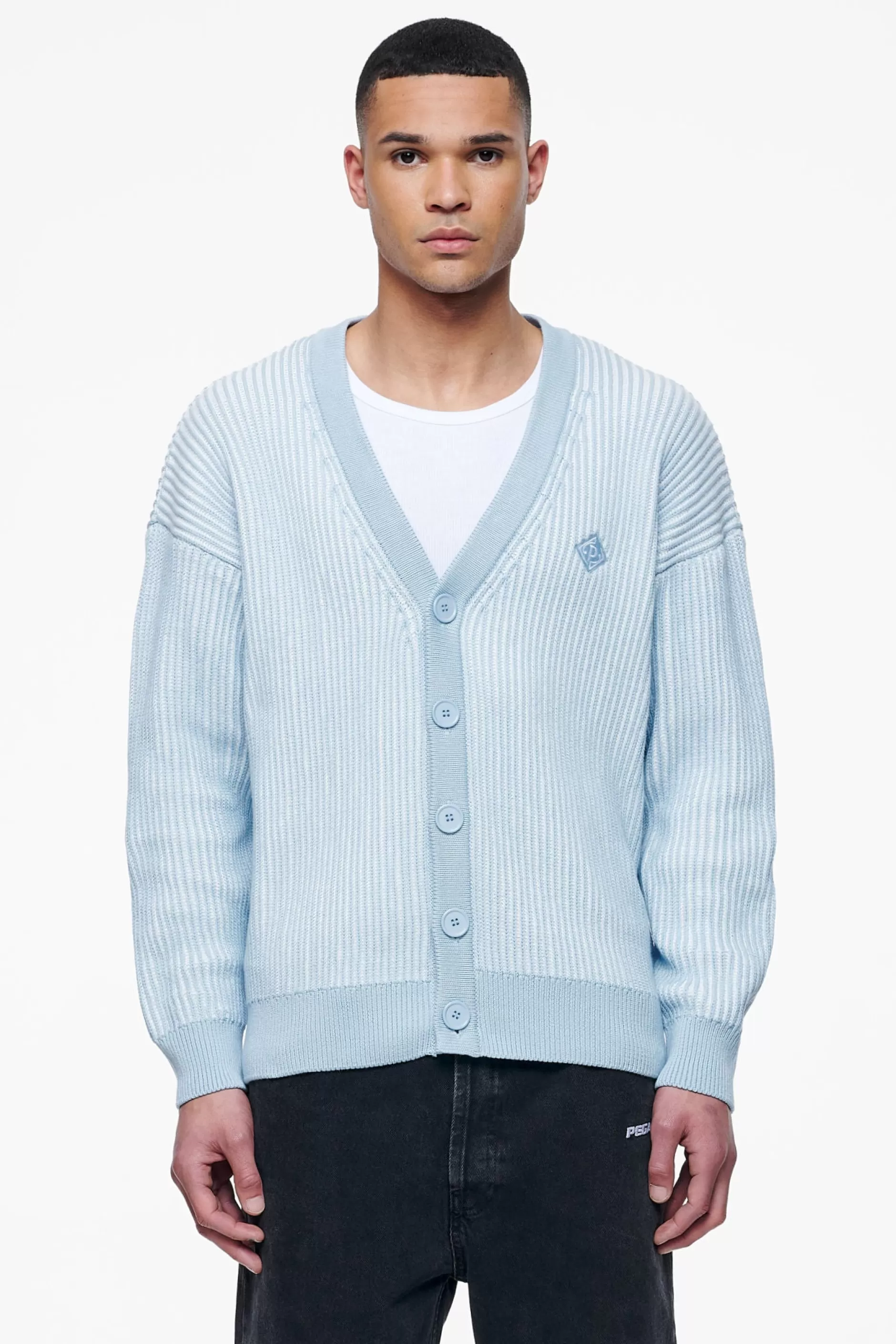 Cohen Crochet Cardigan Riviera Blue-Pegador Store