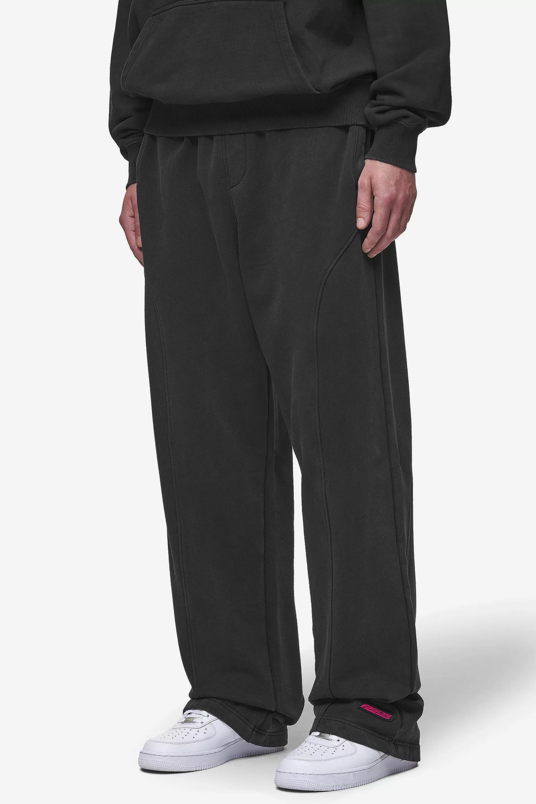 Conven Loose Sweat Pants Vintage Black-Pegador Shop