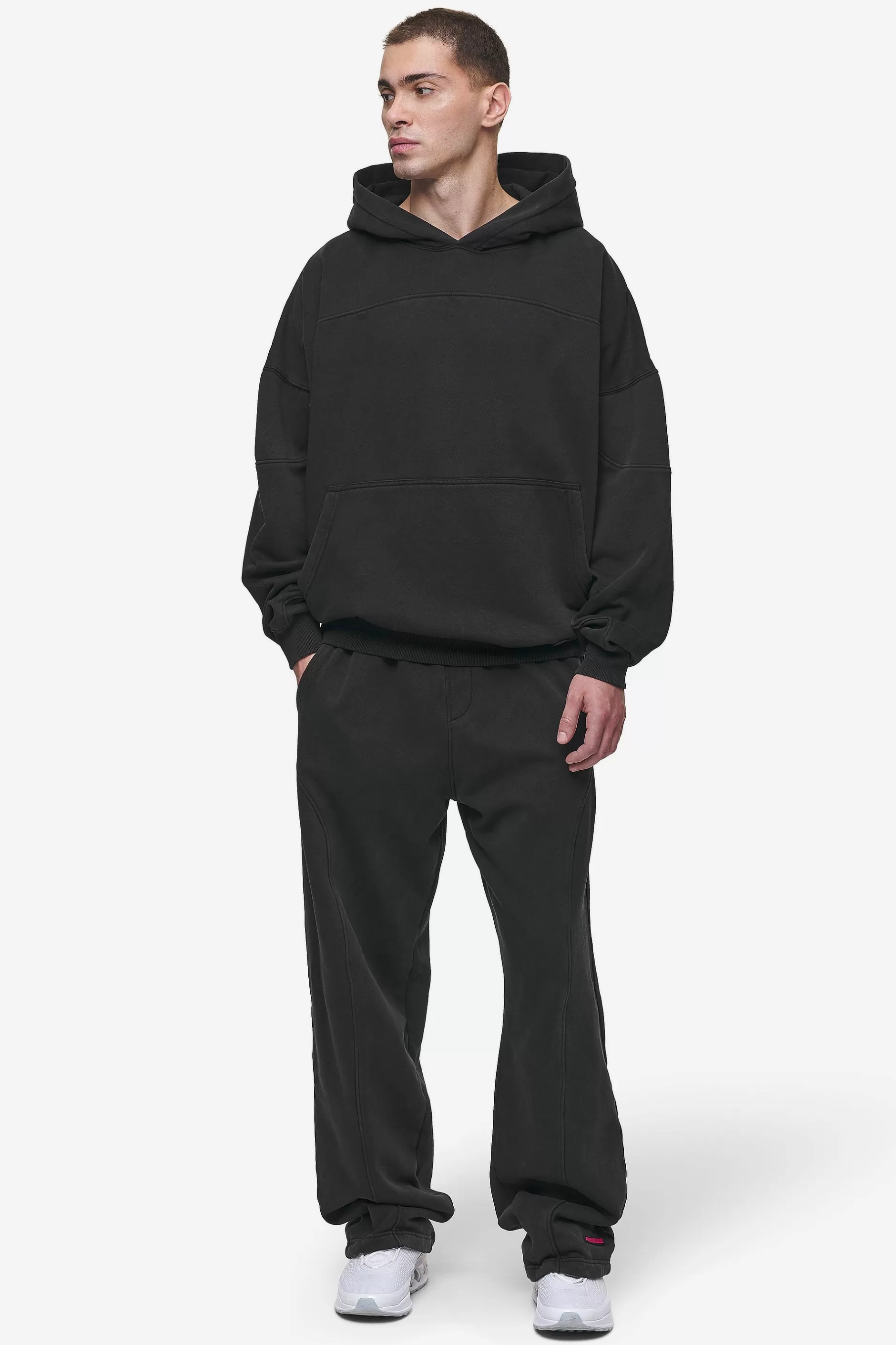 Conven Loose Sweat Pants Vintage Black-Pegador Shop