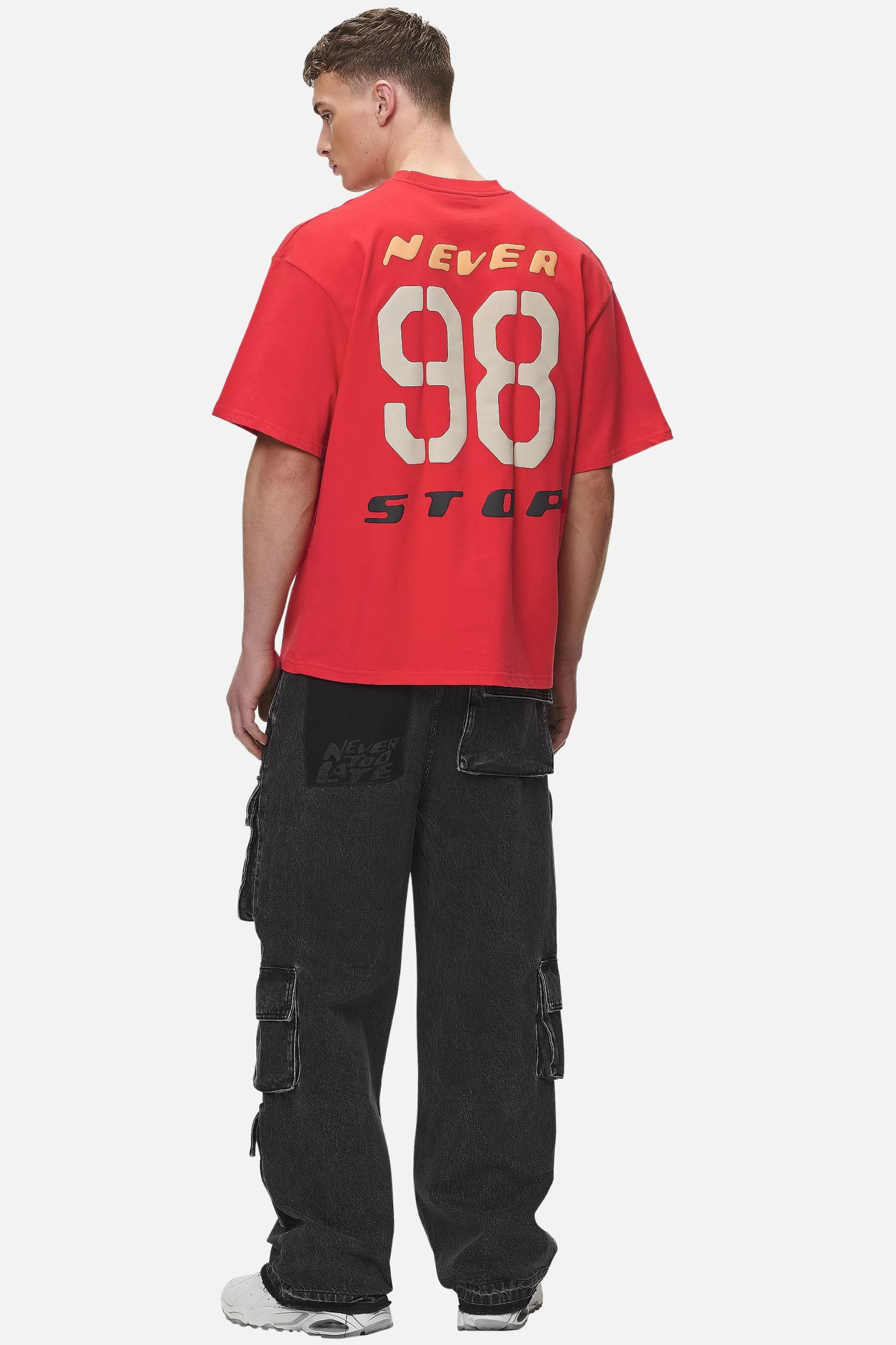 Corey Boxy Tee Washed Red-Pegador Store