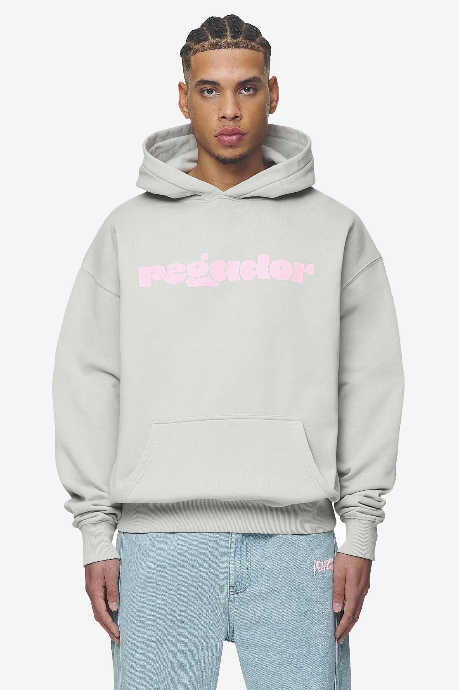 Cosmo Oversized Hoodie Washed Pearl Grey-Pegador Best Sale