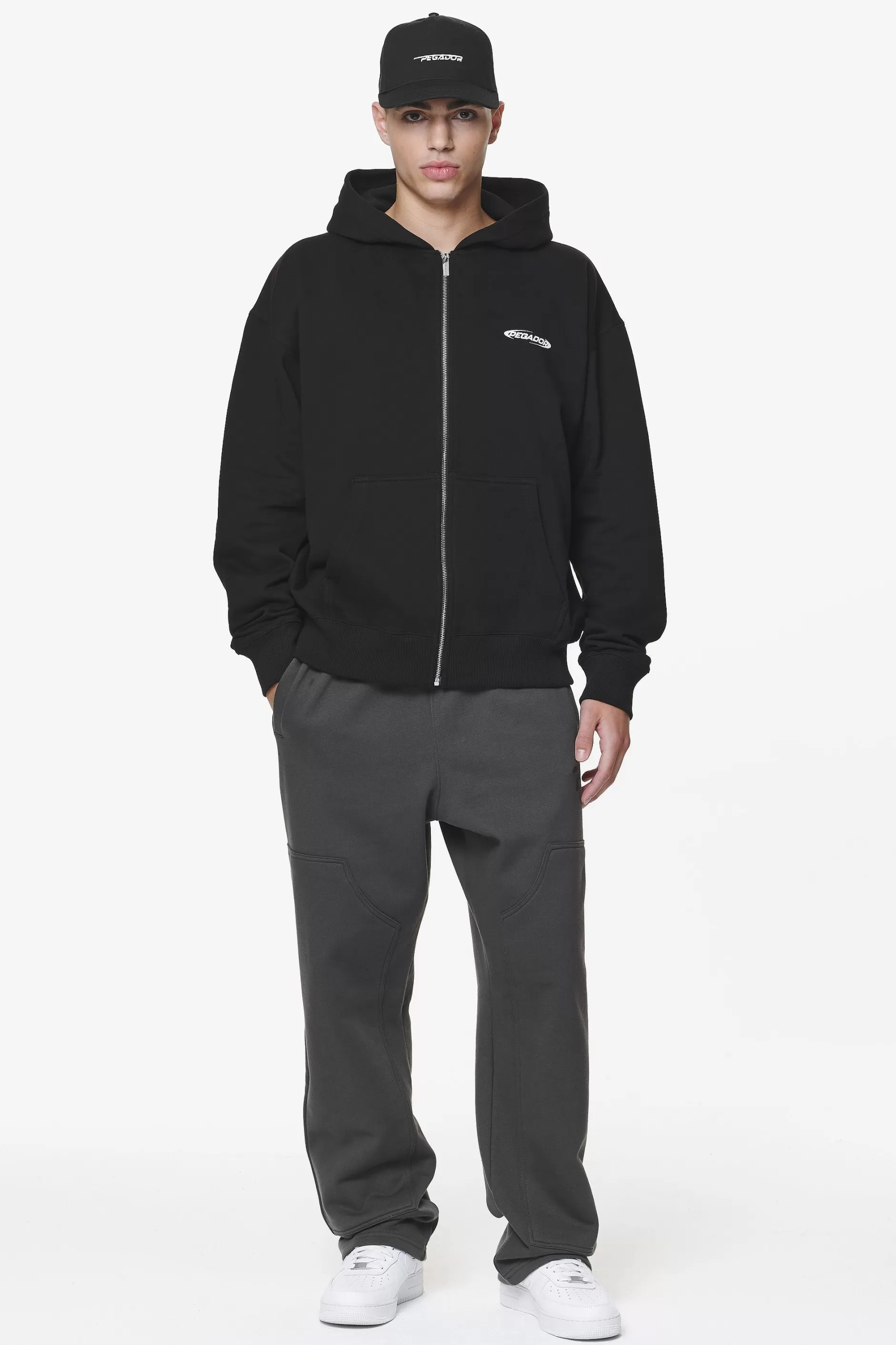 Crail Oversized Sweat Jacket Black-Pegador Best Sale