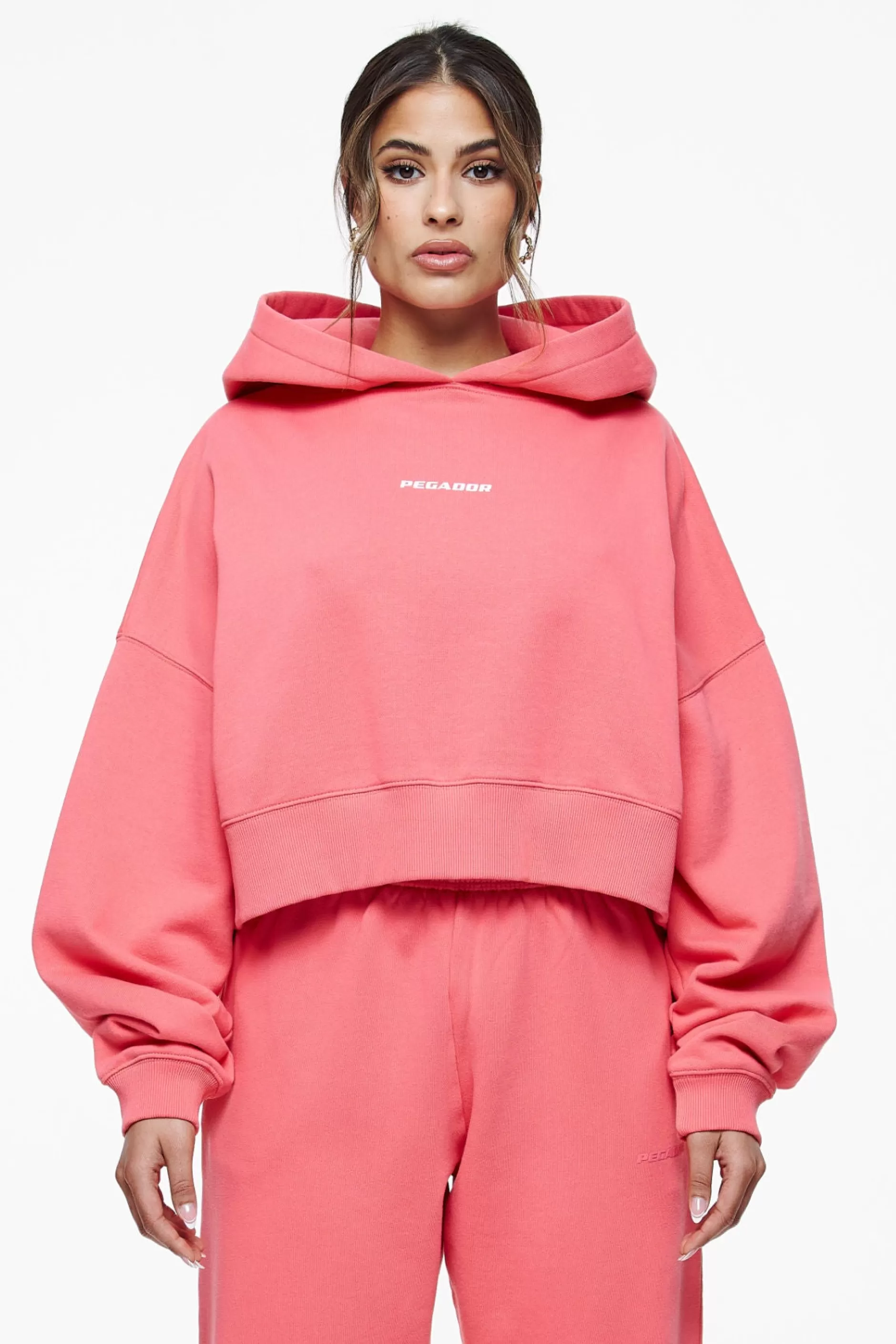 Culla Logo Oversized Cropped Hoodie -Pegador Store