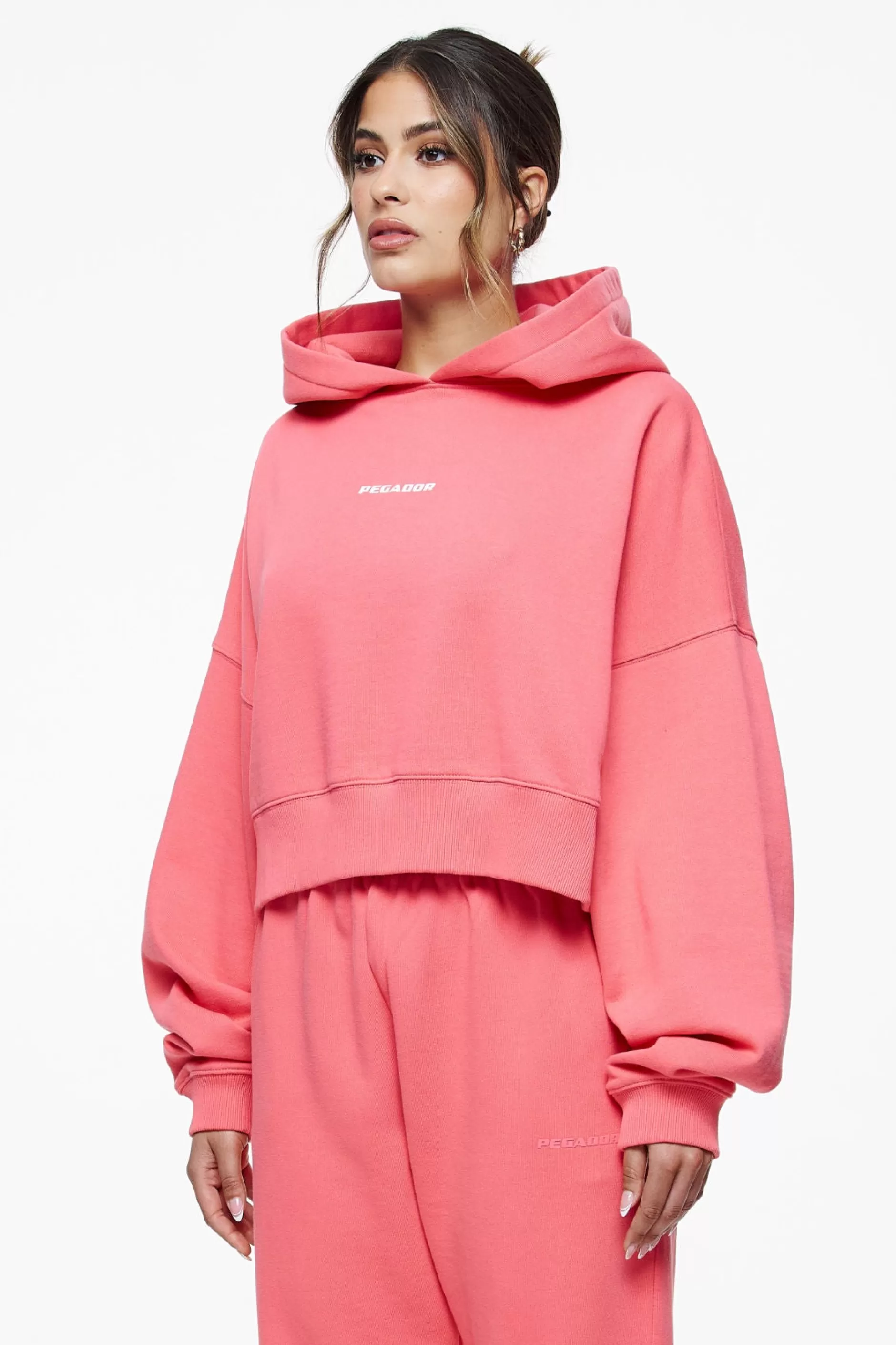 Culla Logo Oversized Cropped Hoodie -Pegador Store