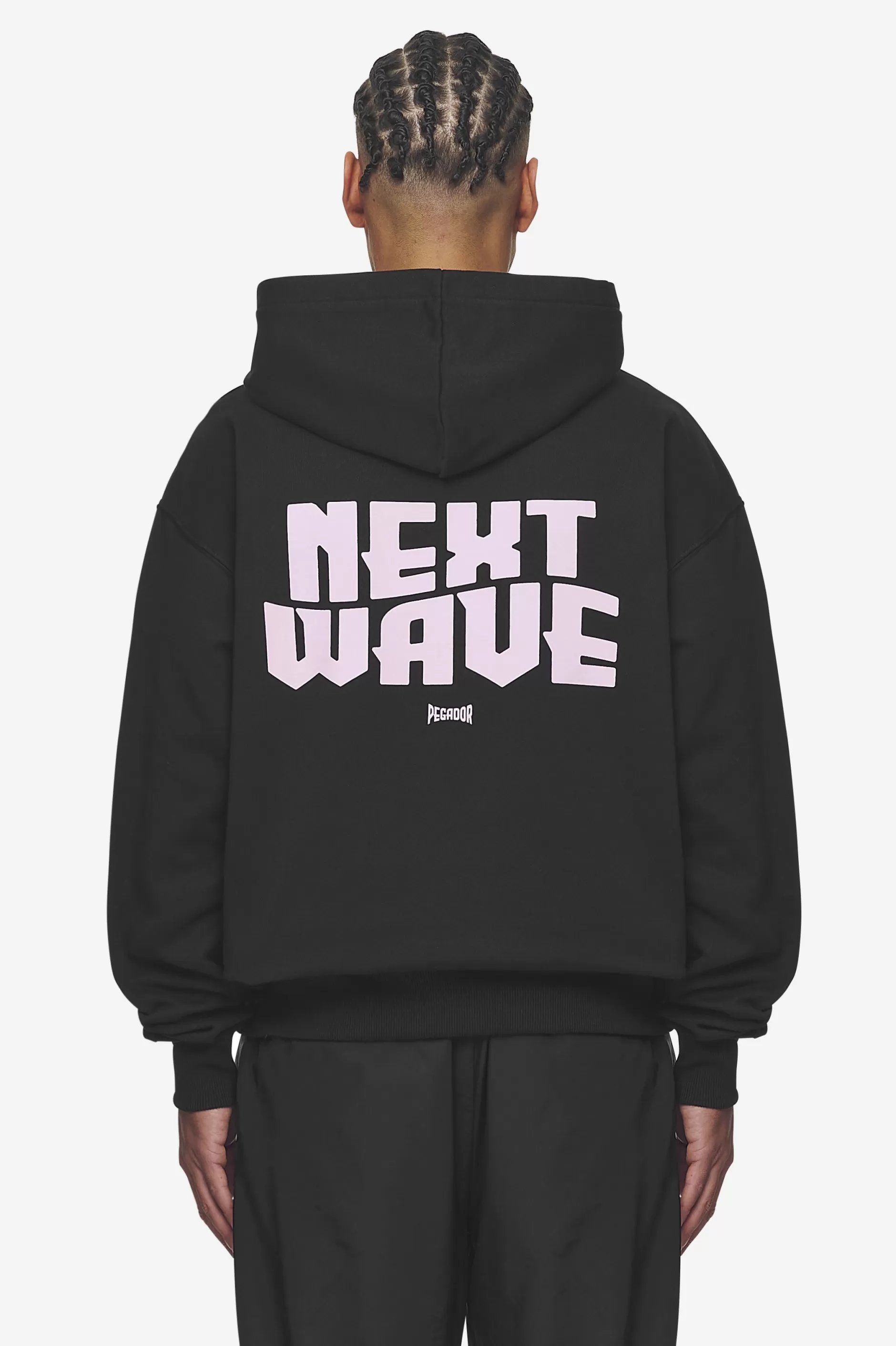 Dacko Oversized Hoodie Washed Black Bubblegum-Pegador New