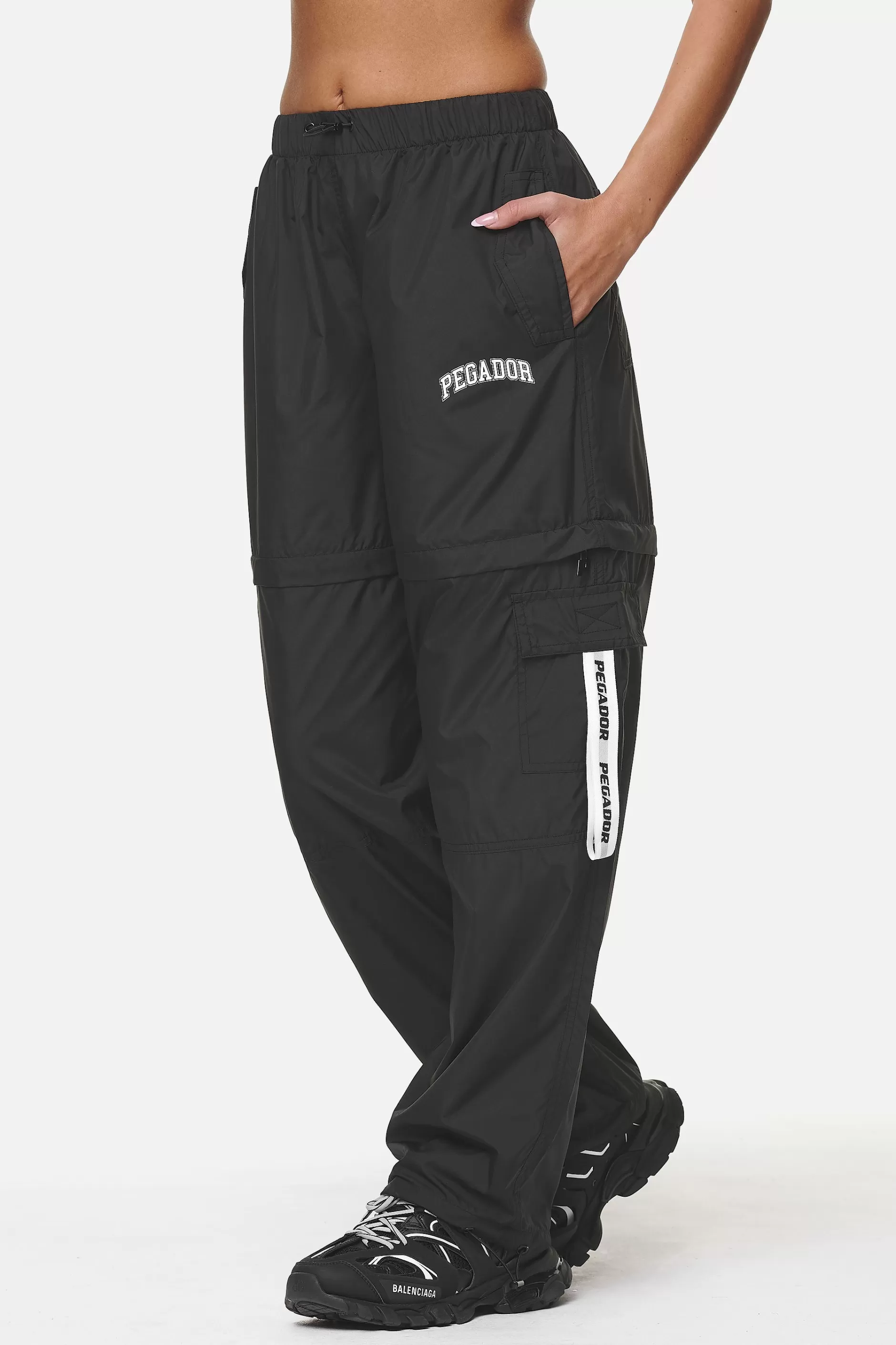 Dalga Tracksuit Zip Pants 2 In 1 Black-Pegador Hot