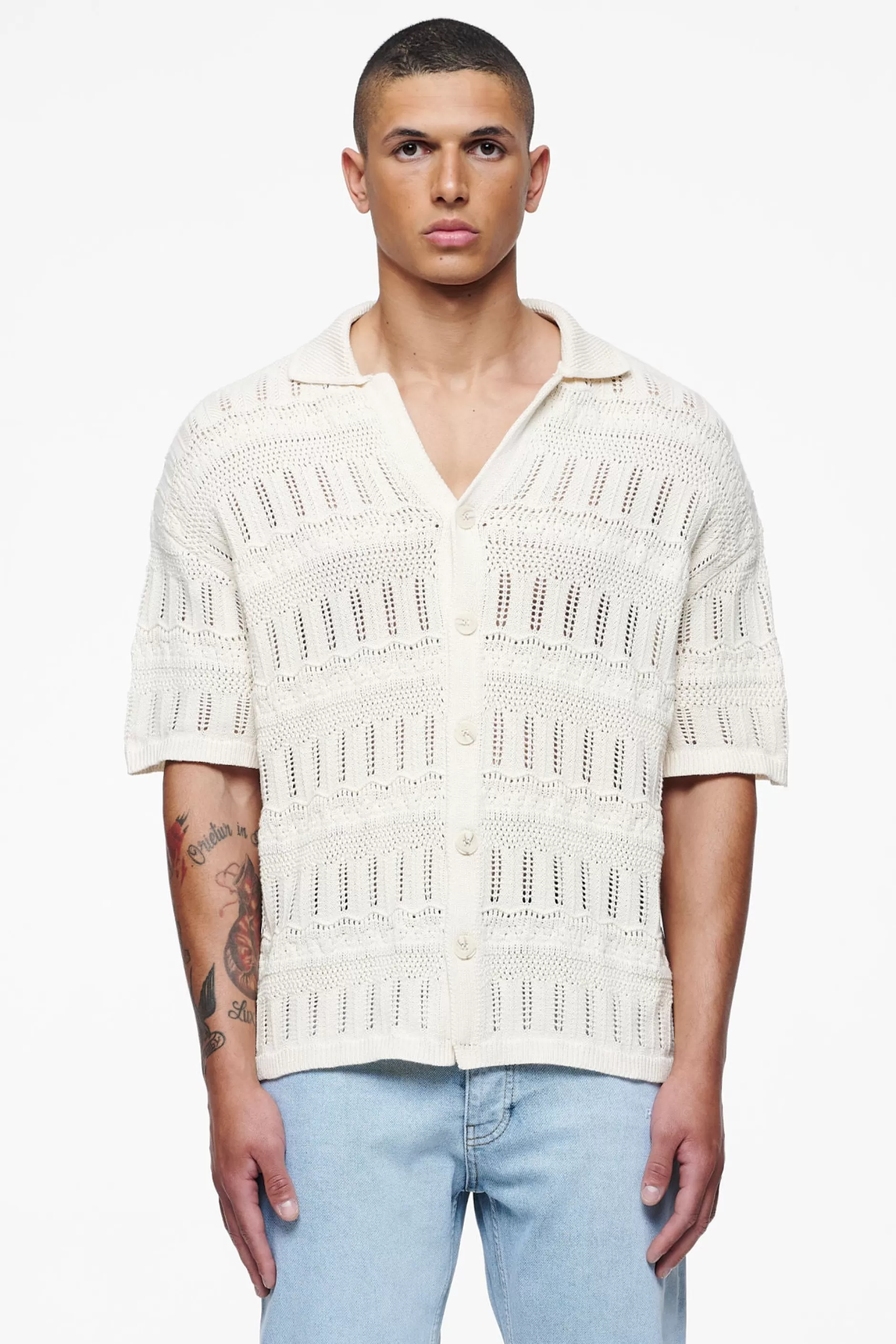 Degraves Crochet Shirt Unbleached-Pegador Outlet