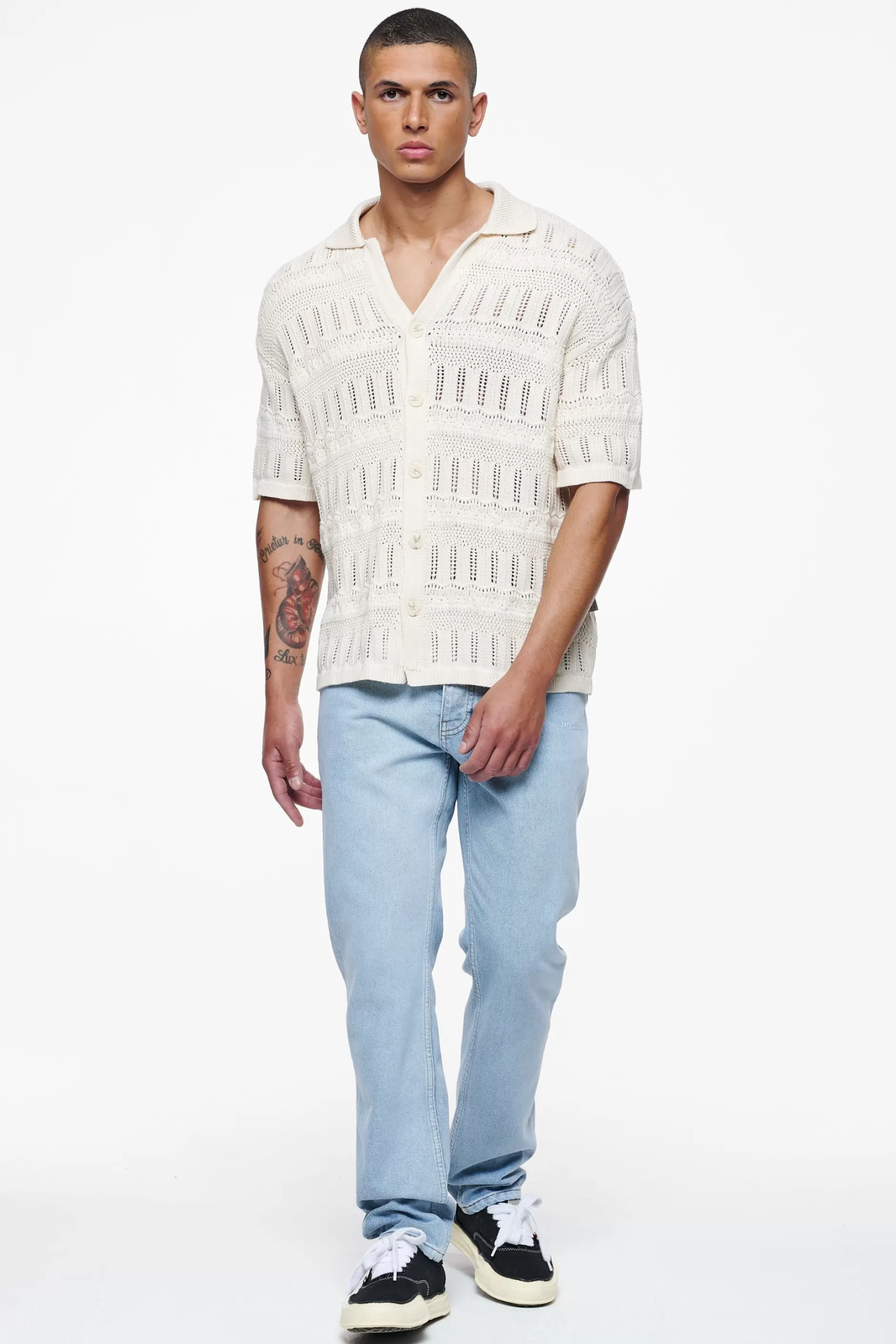 Degraves Crochet Shirt Unbleached-Pegador Outlet