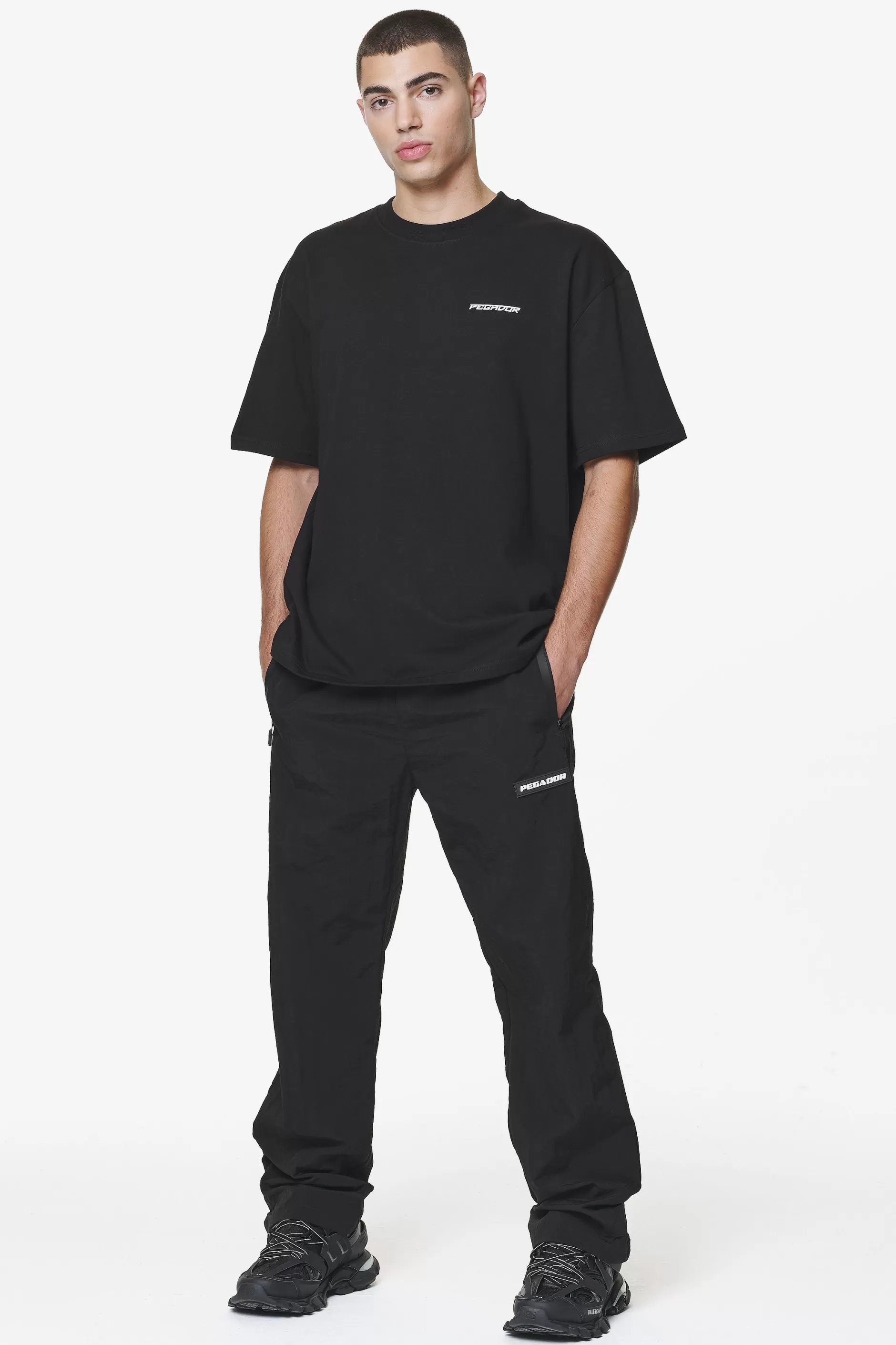 Devon Oversized Tee Black-Pegador Best Sale