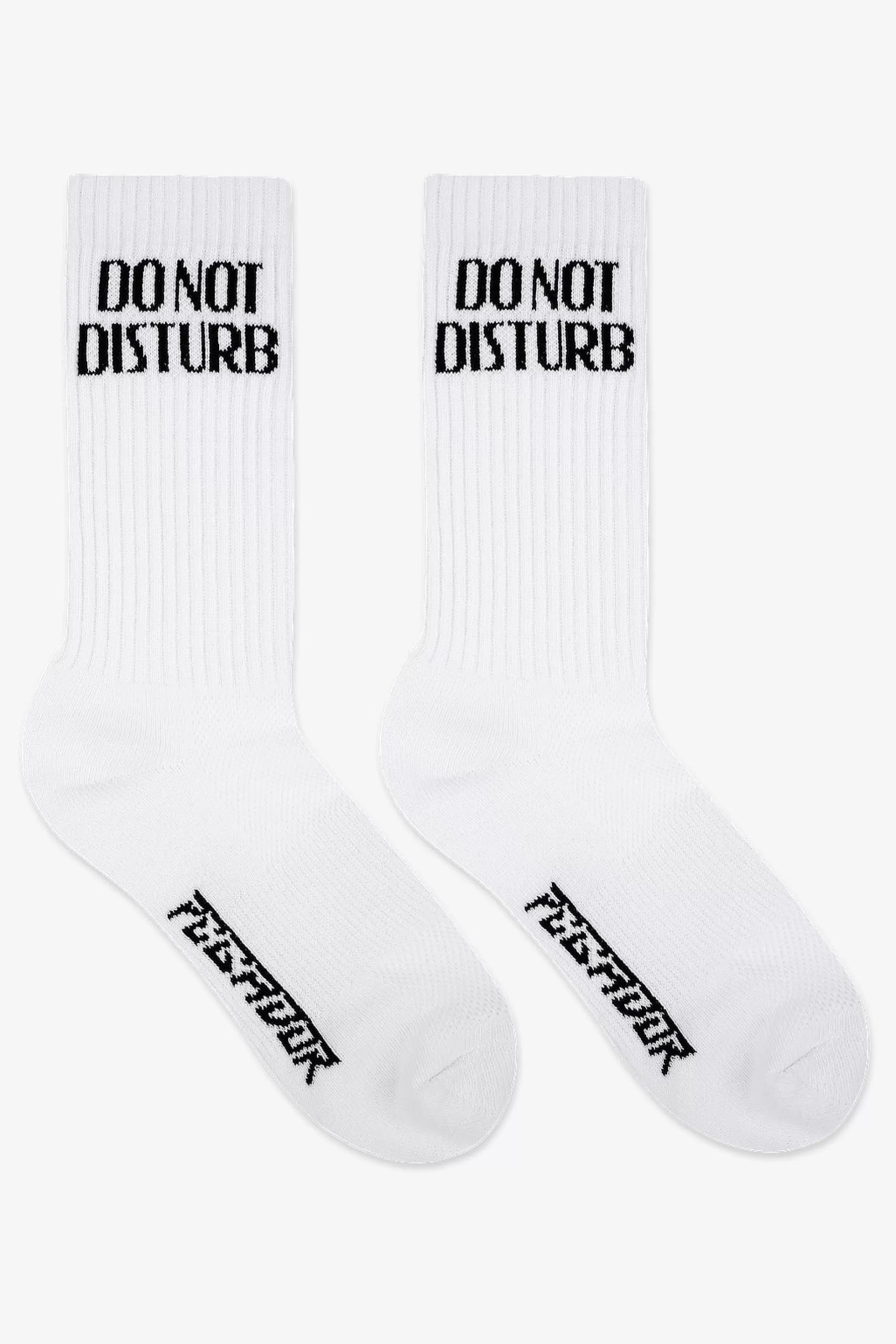 Do Not Disturb Socks White Black-Pegador Discount