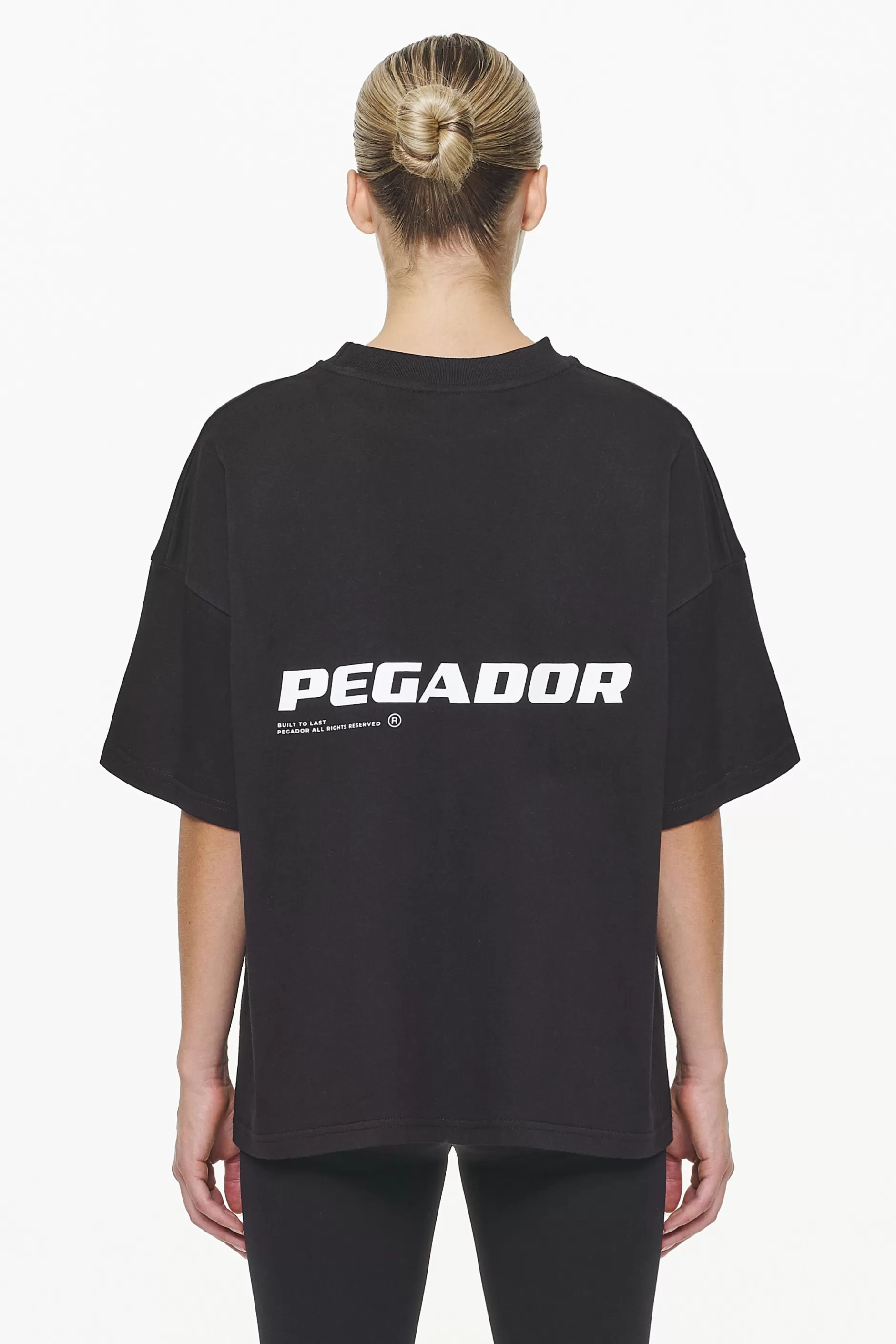 Dorothy Heavy Oversized Tee Black-Pegador Cheap