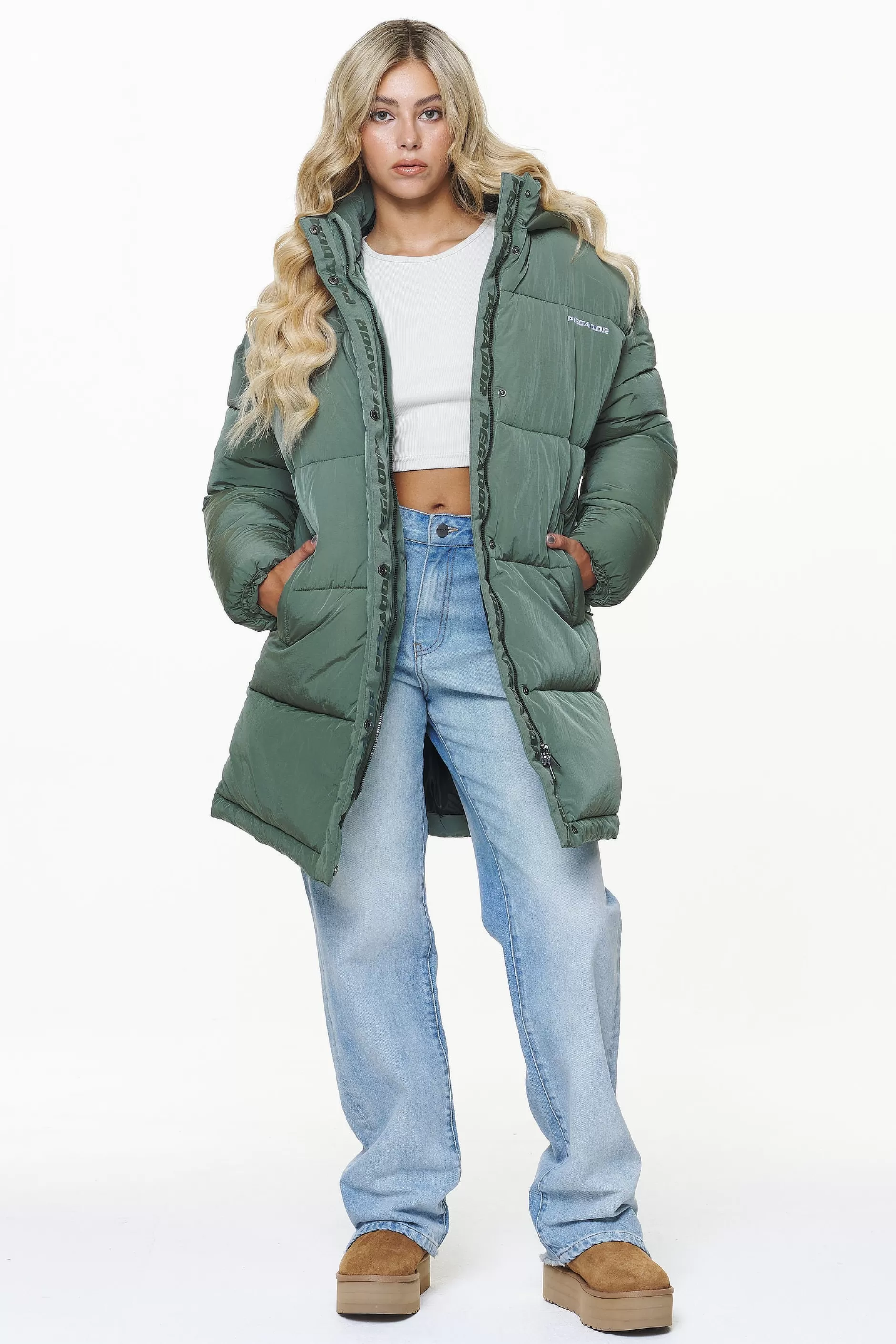 Downing Crushed Oversized Puffer Coat -Pegador Cheap