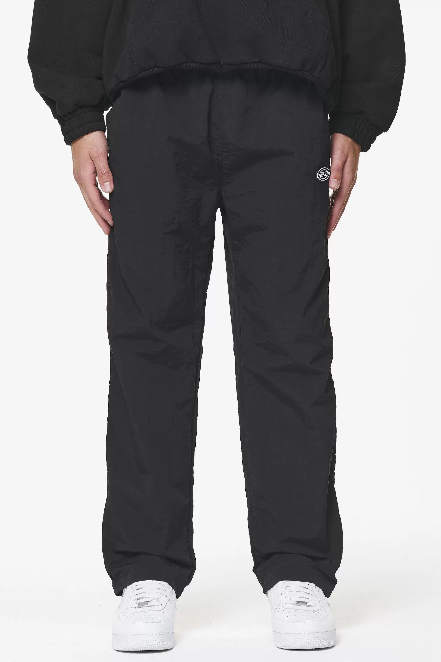 Drewo Wide Track Pants Onyx Black-Pegador Cheap