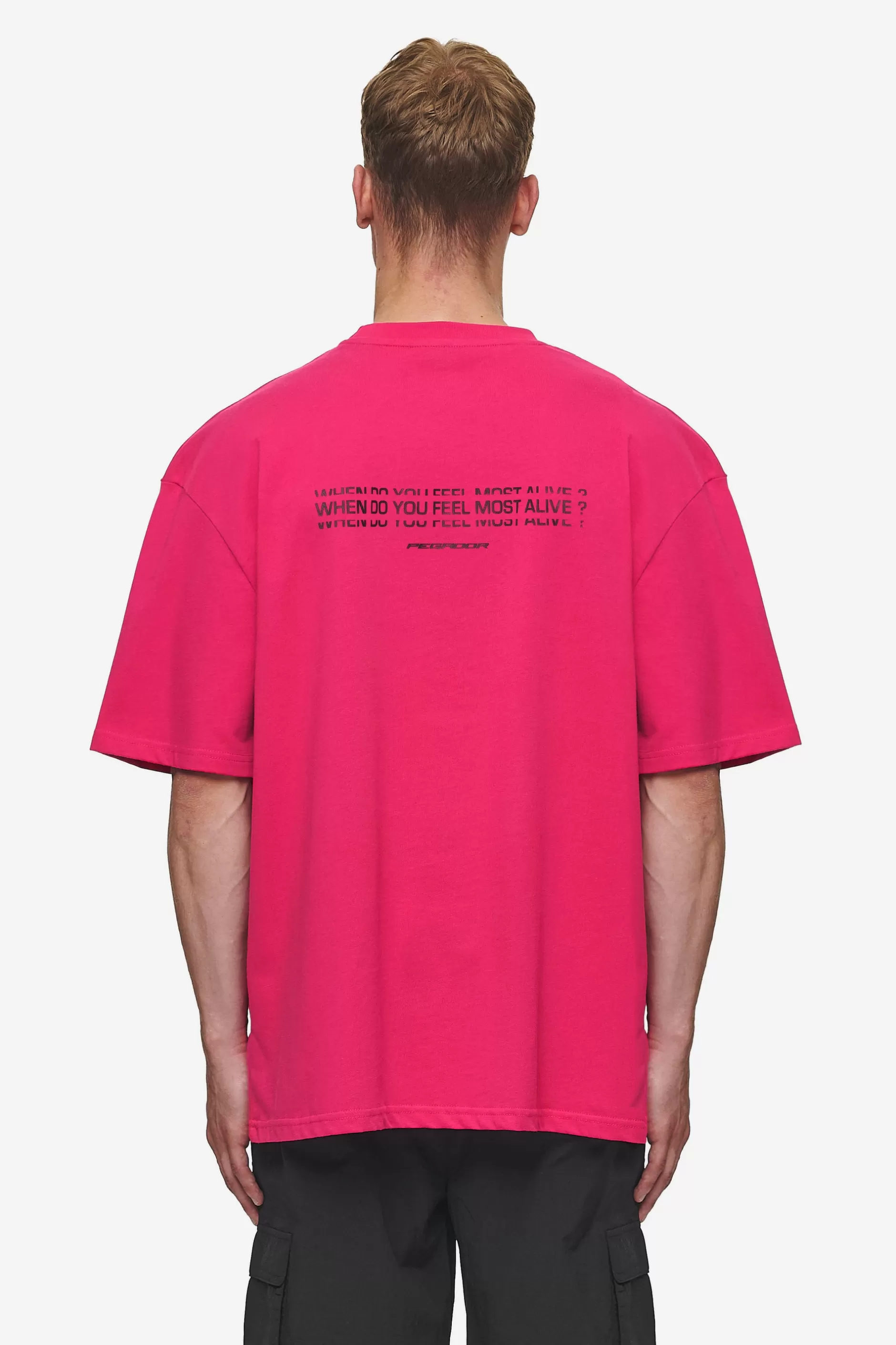 Edens Oversized Tee Washed Virtual Pink-Pegador New