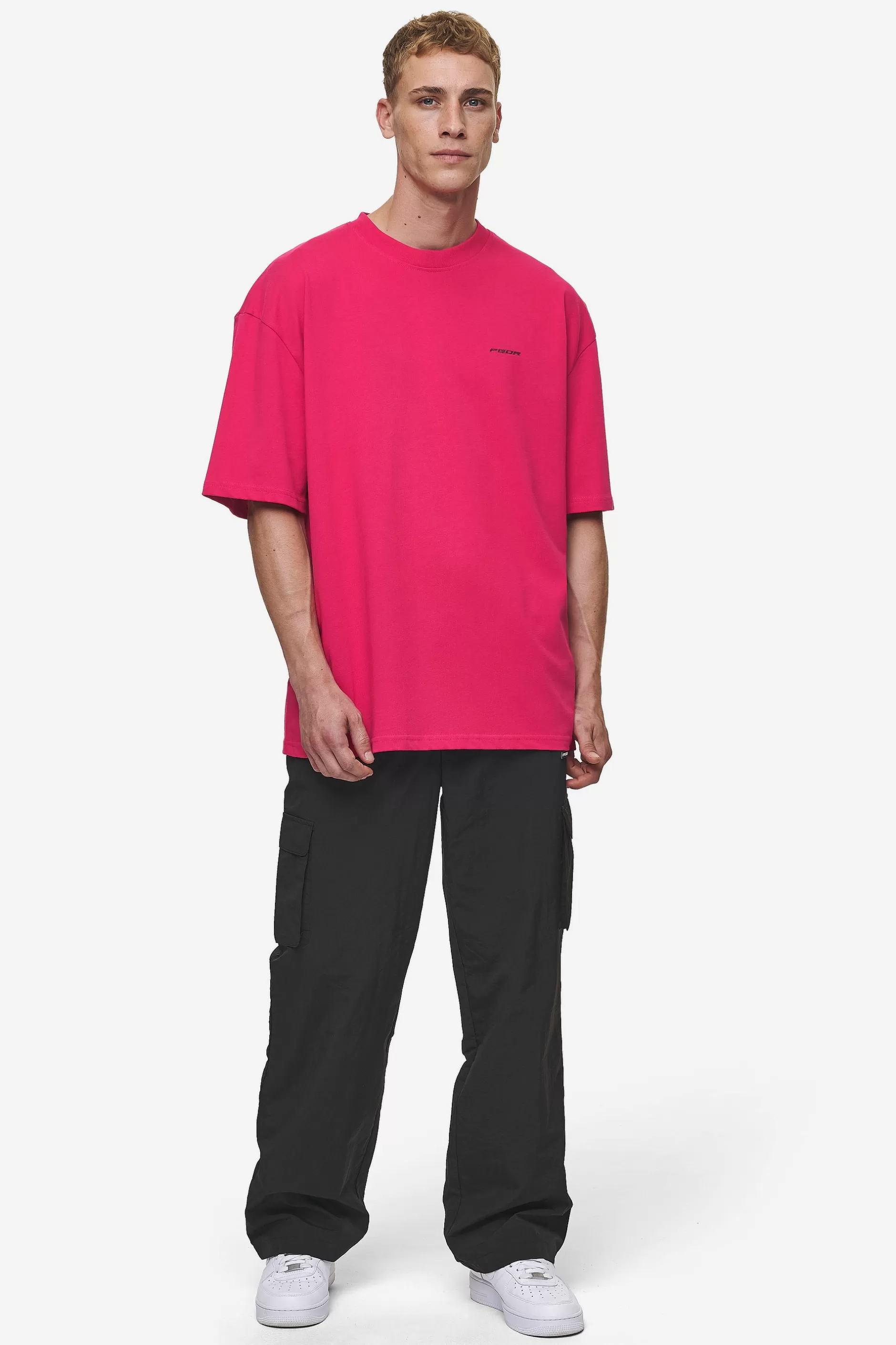 Edens Oversized Tee Washed Virtual Pink-Pegador New