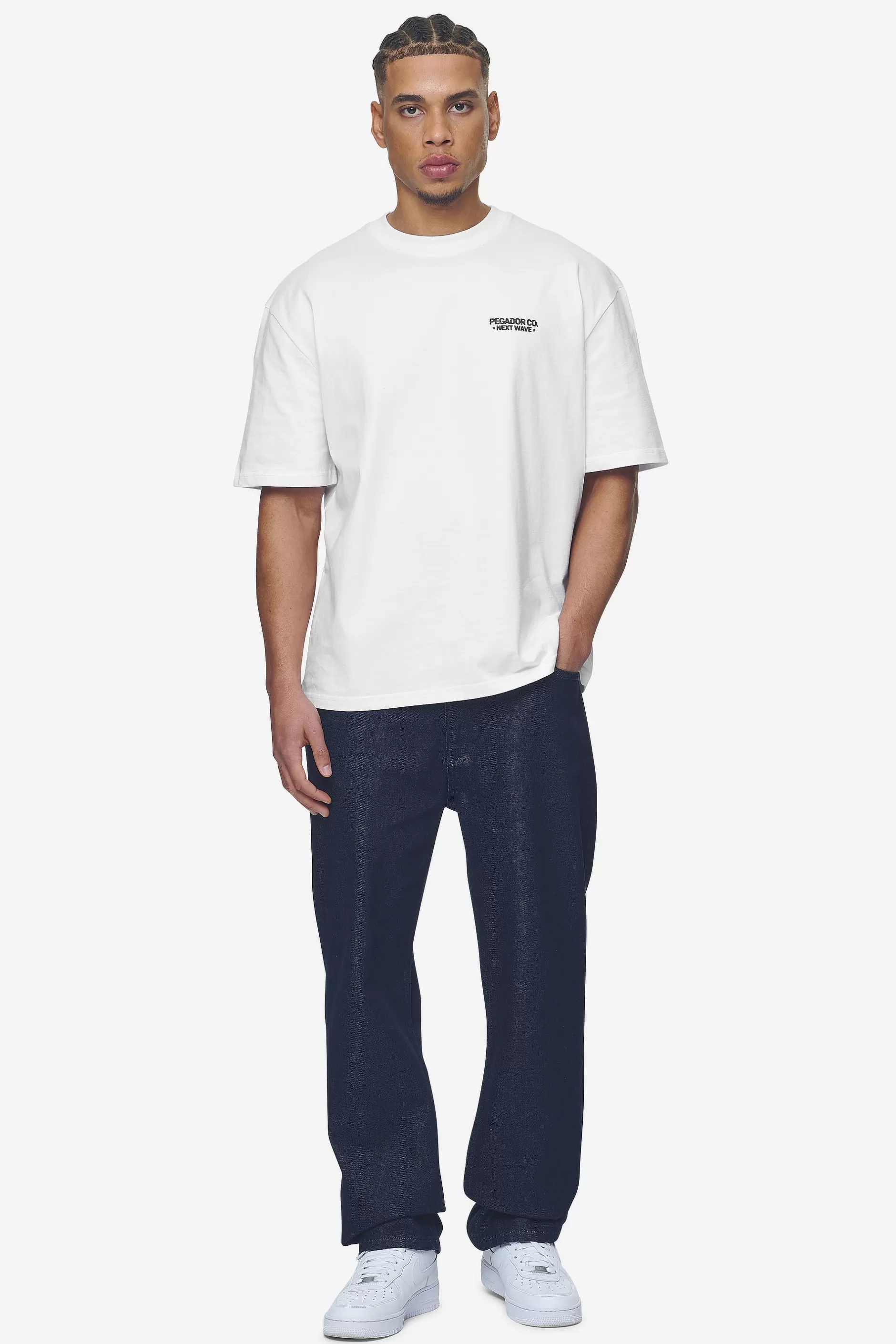 Fallon Oversized Tee White-Pegador Store