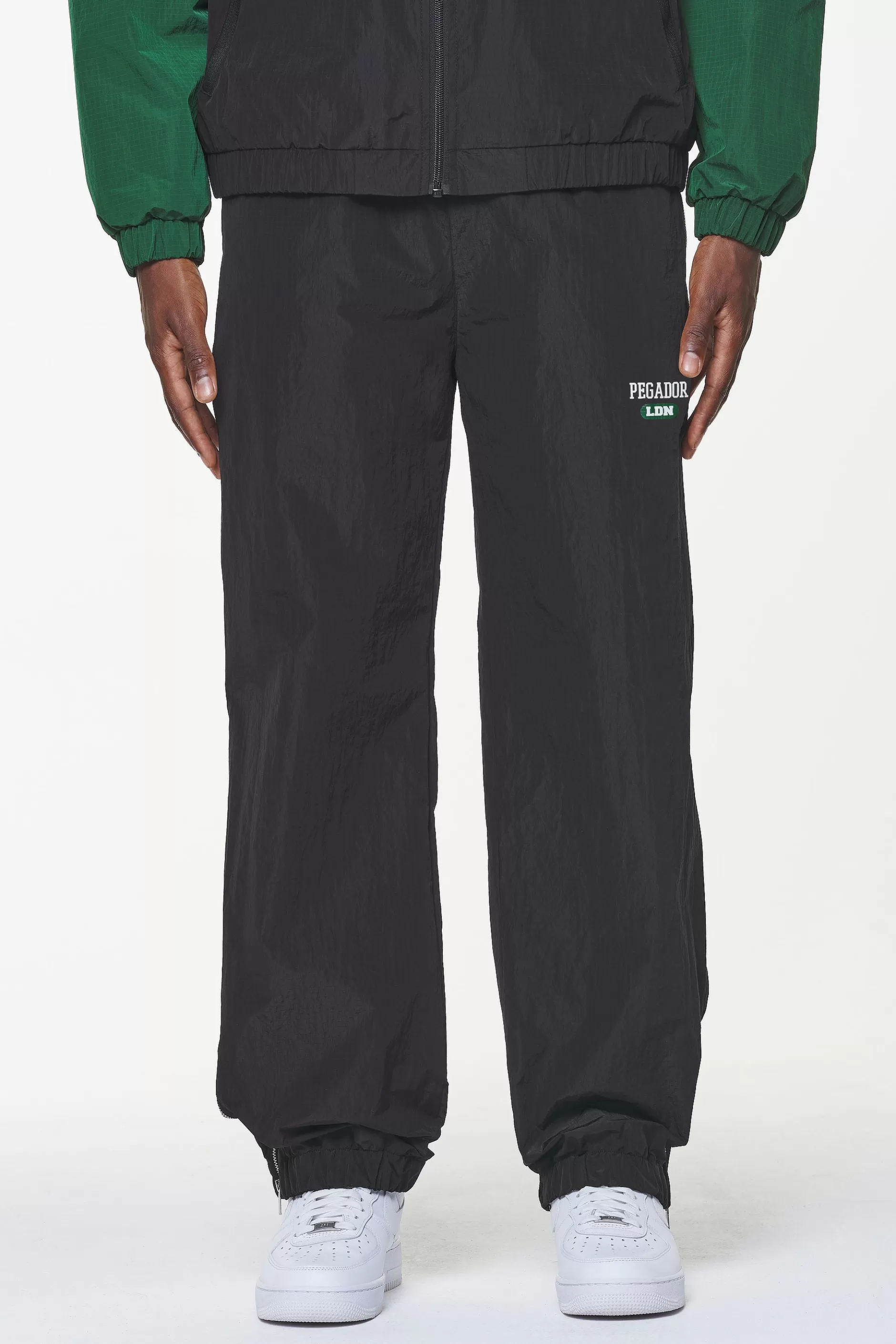 Firb Wide Track Pants Onyx Black-Pegador Discount