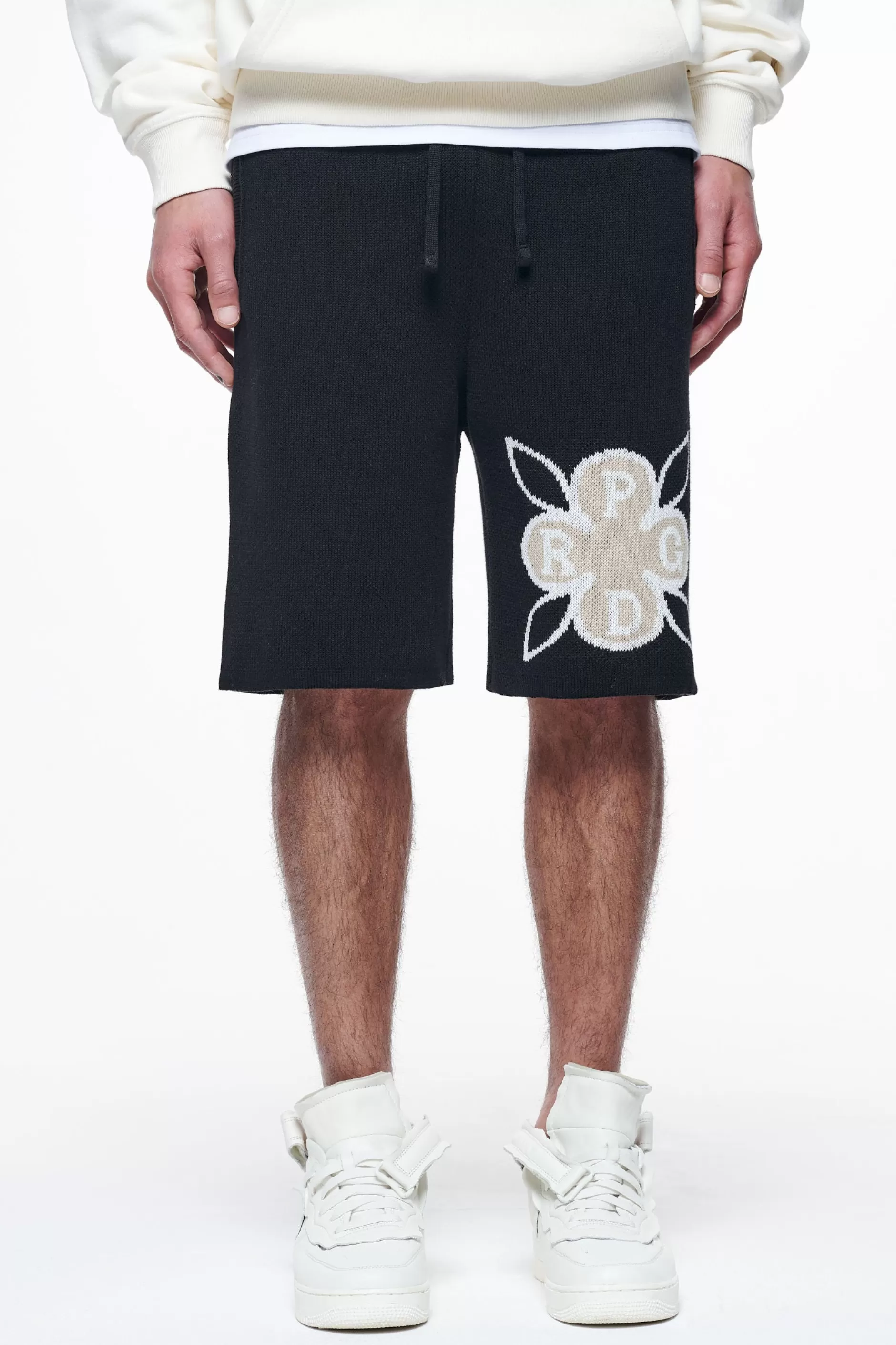 Flanigan Knit Shorts Black-Pegador Outlet