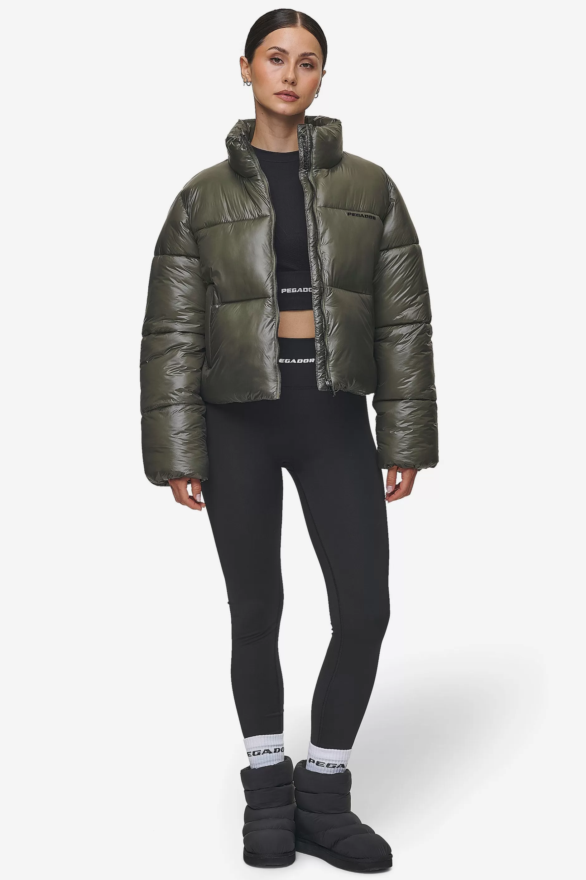 Georgia Light Glossy Puffer Jacket -Pegador Flash Sale