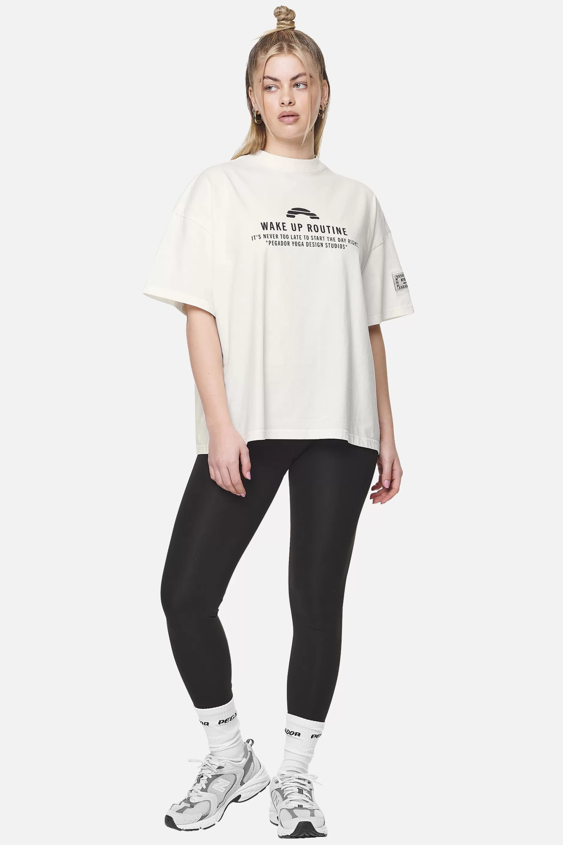 Idalia Heavy Oversized Tee Washed Coconut Milk-Pegador Best