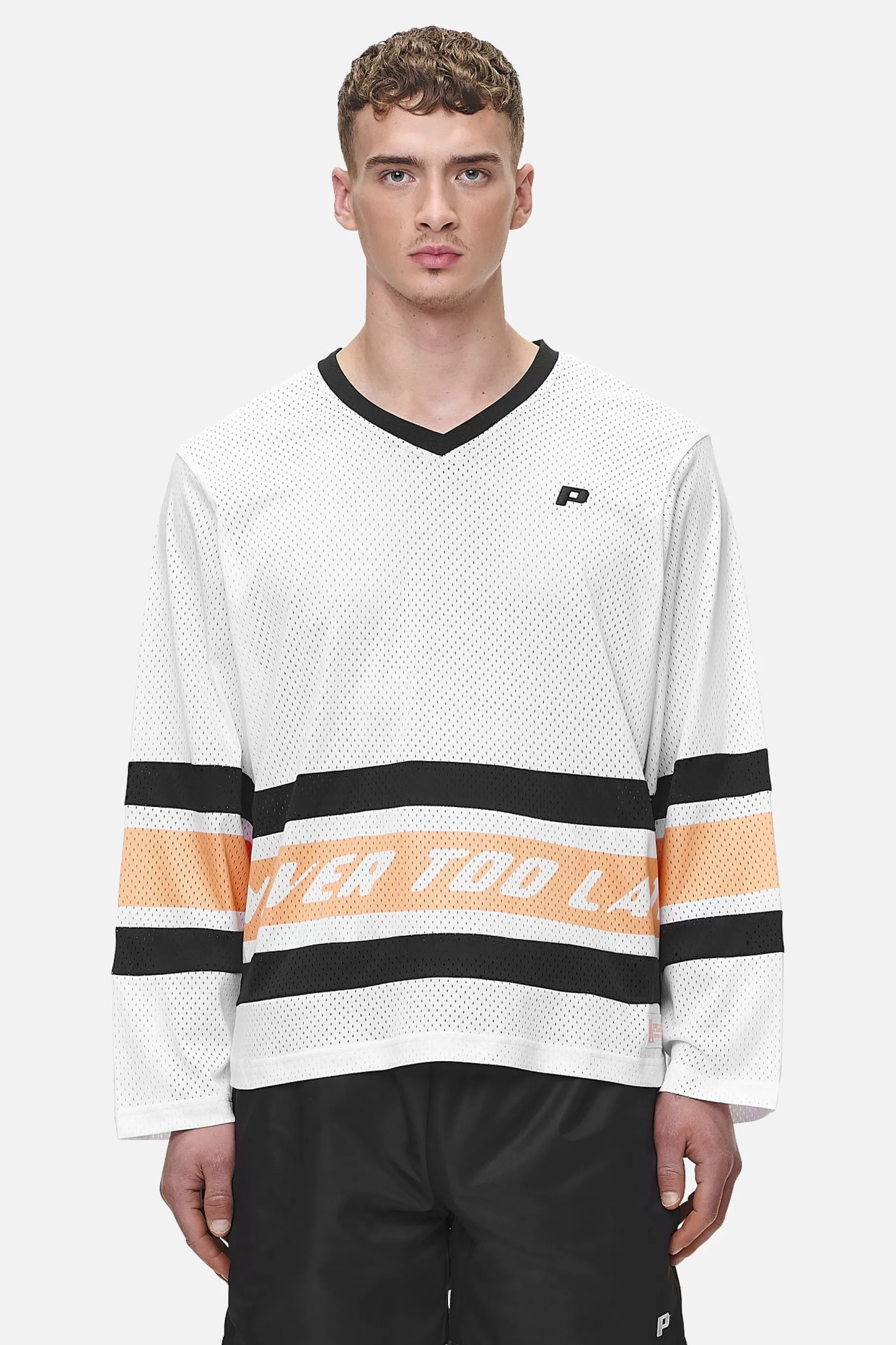 Johnsen Mesh Longsleeve White Apricot-Pegador Store