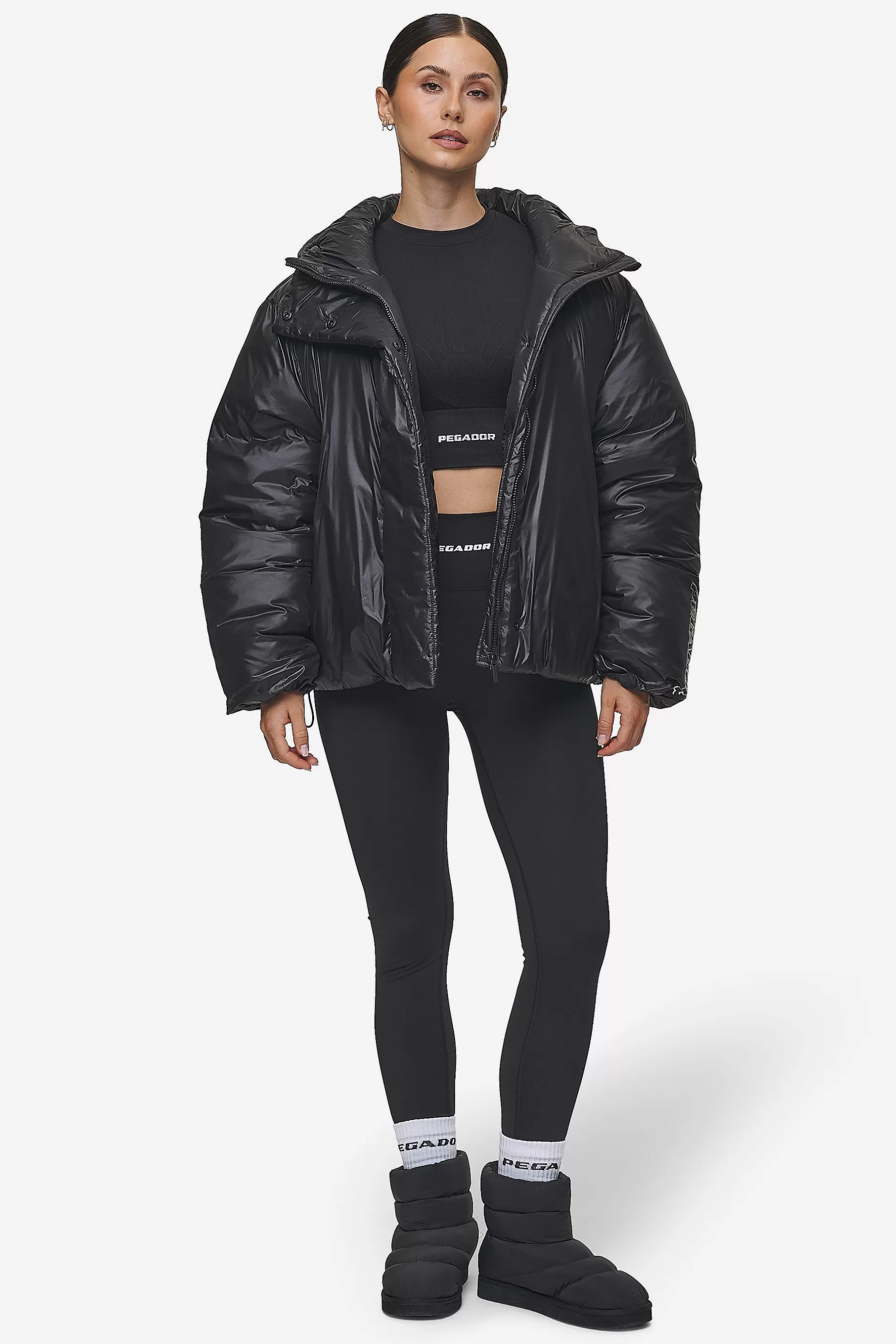 Keboli Oversized Puffer Jacket Black-Pegador Best