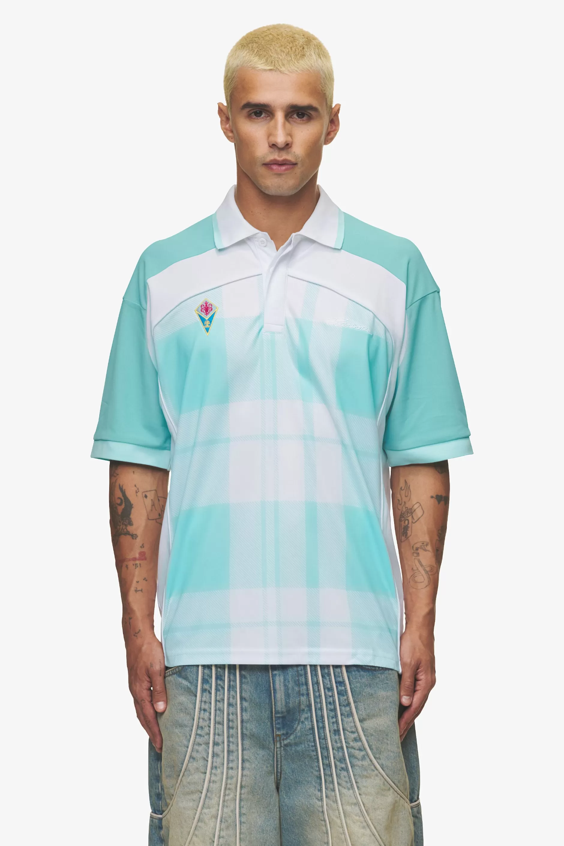 Lawn Jersey Sky Blue White-Pegador New