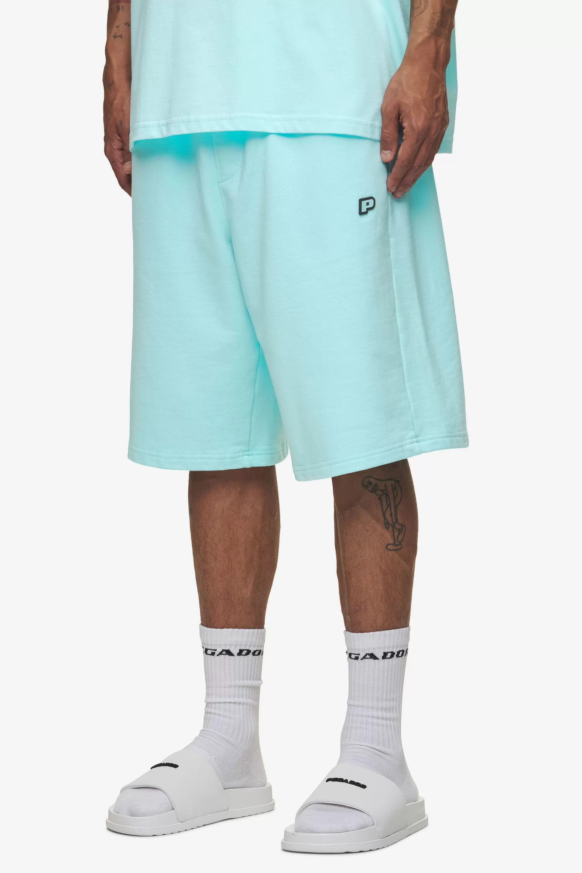 Leono Overknee Heavy Sweat Shorts Gum-Pegador Fashion