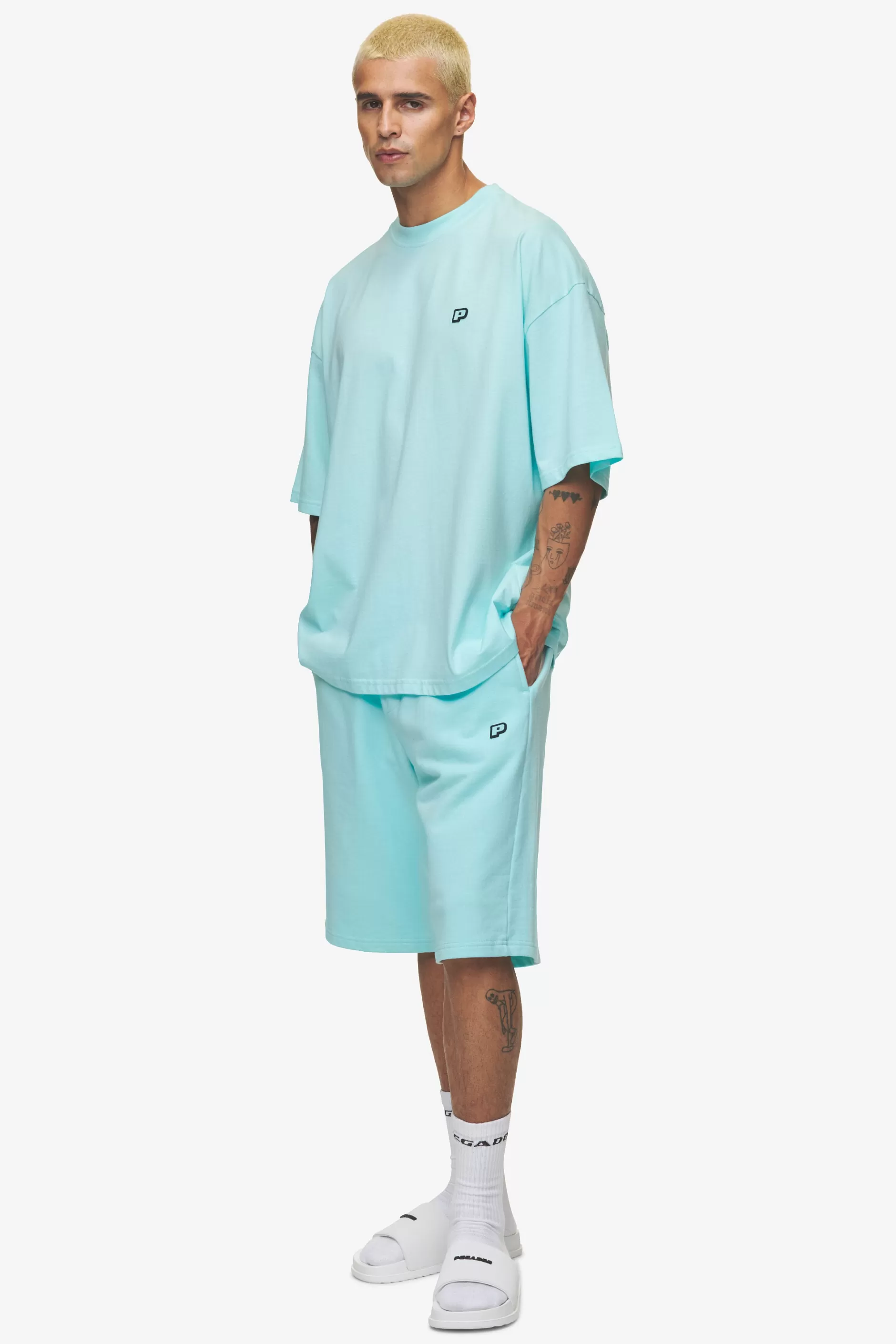 Leono Overknee Heavy Sweat Shorts Gum-Pegador Fashion